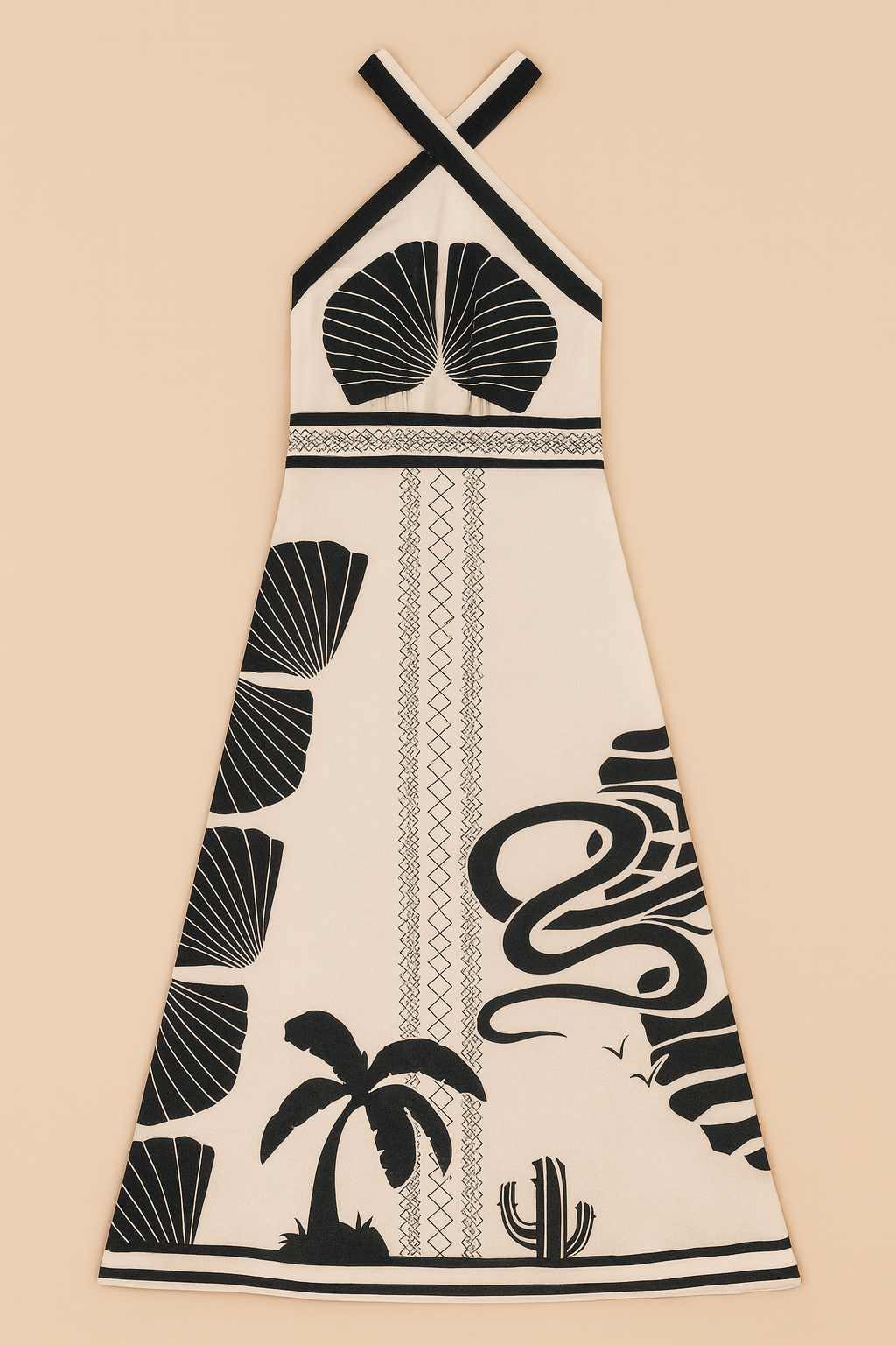 Halter Neck Long Dress