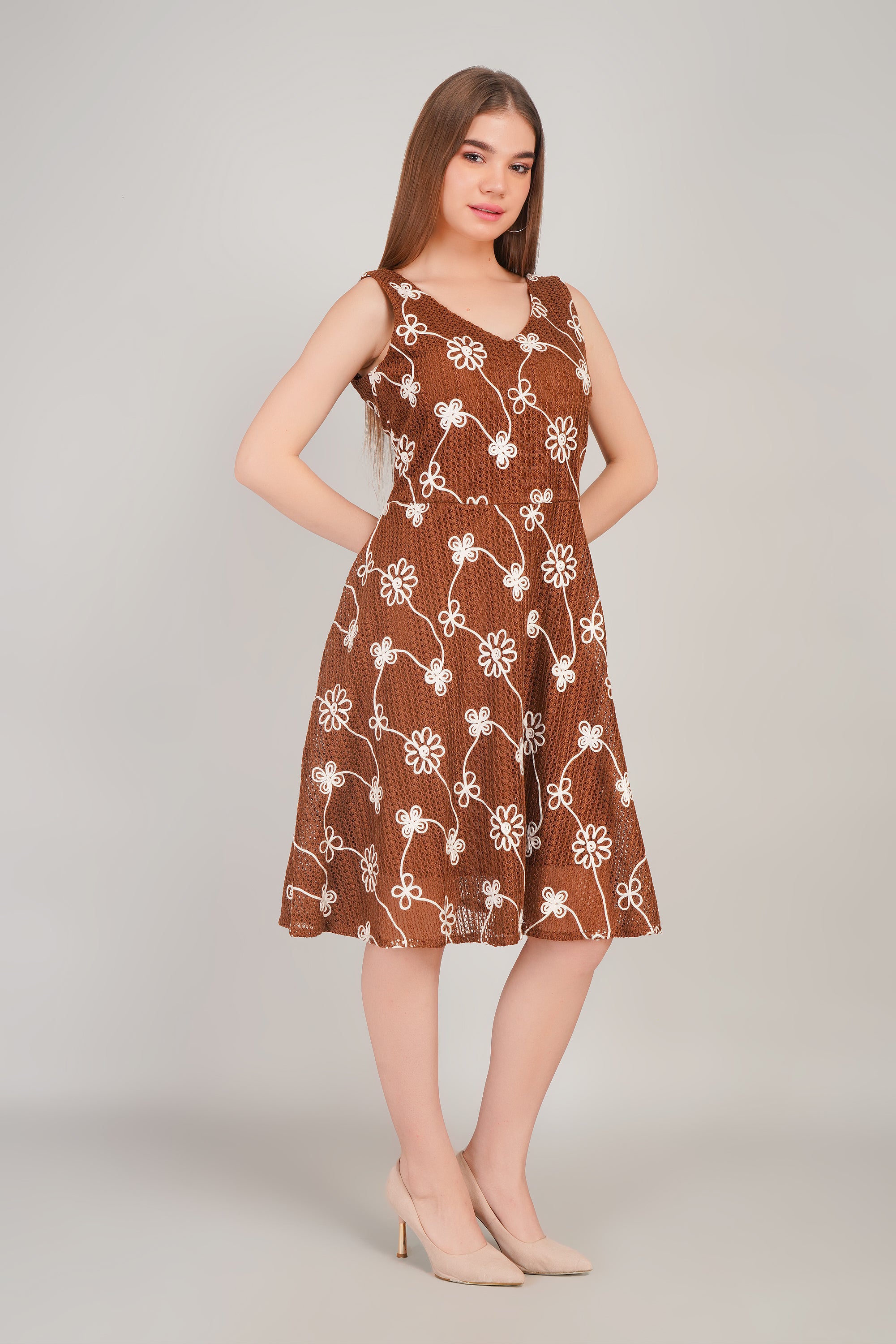 Floral Embroidered Dress