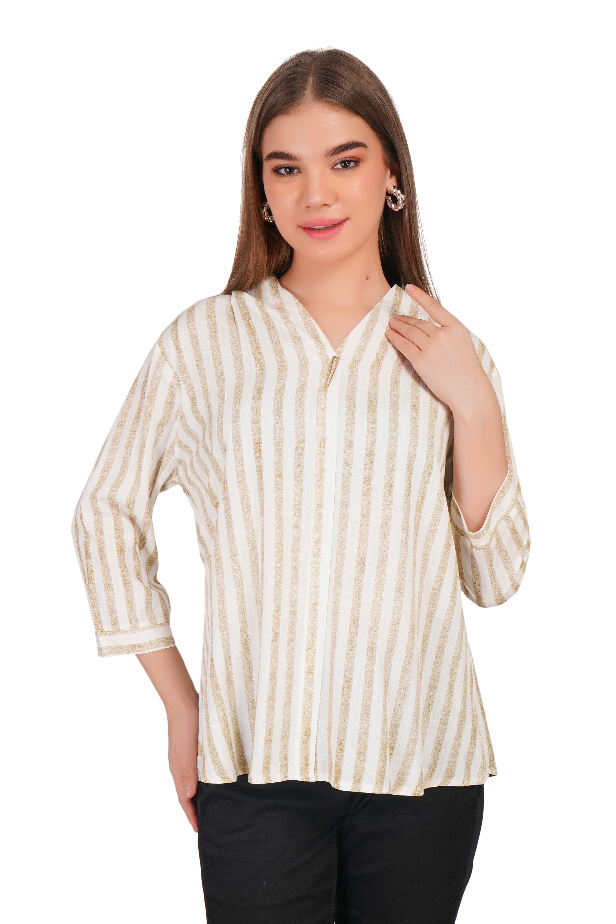 Cotton Striped Top