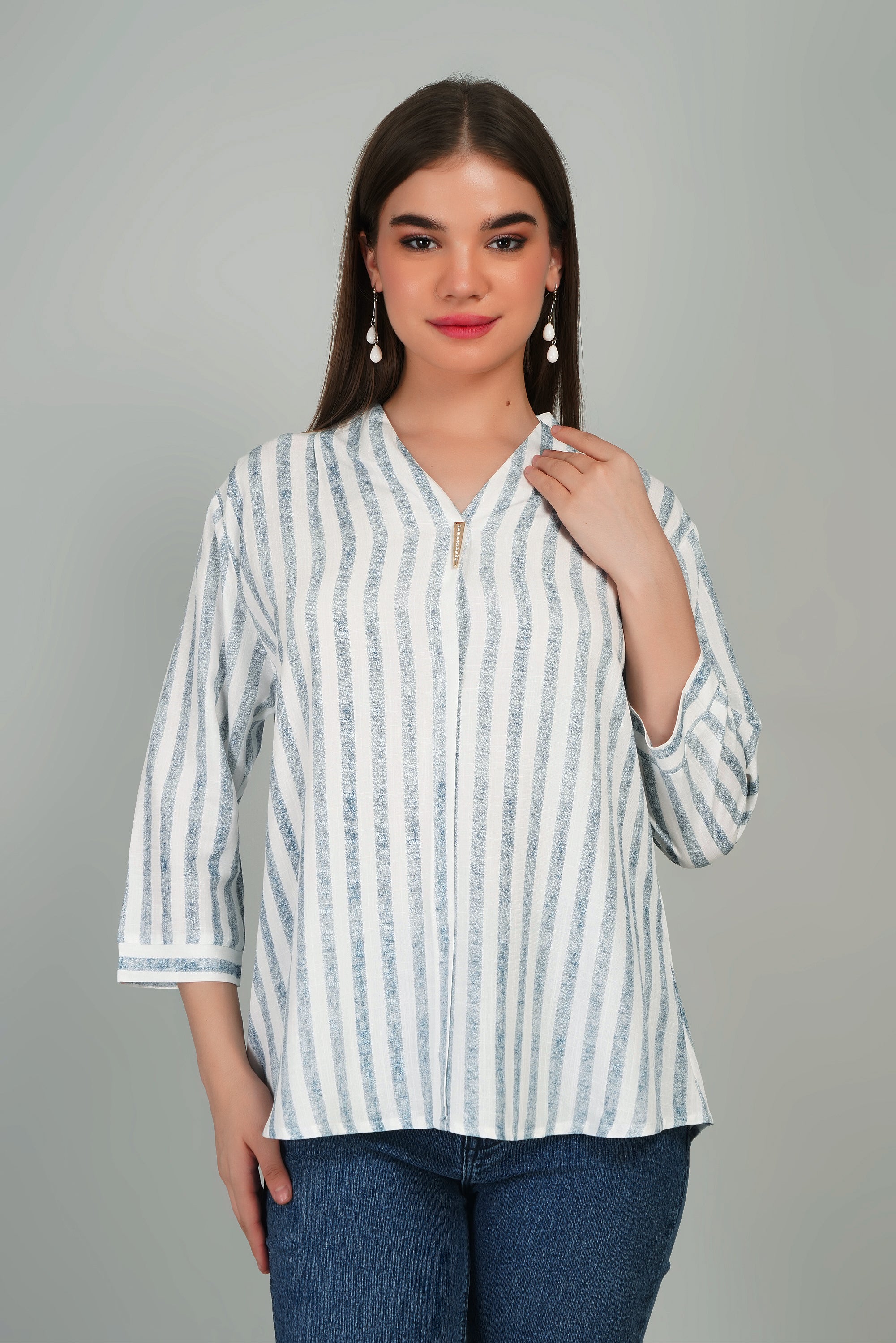 Cotton Striped Top
