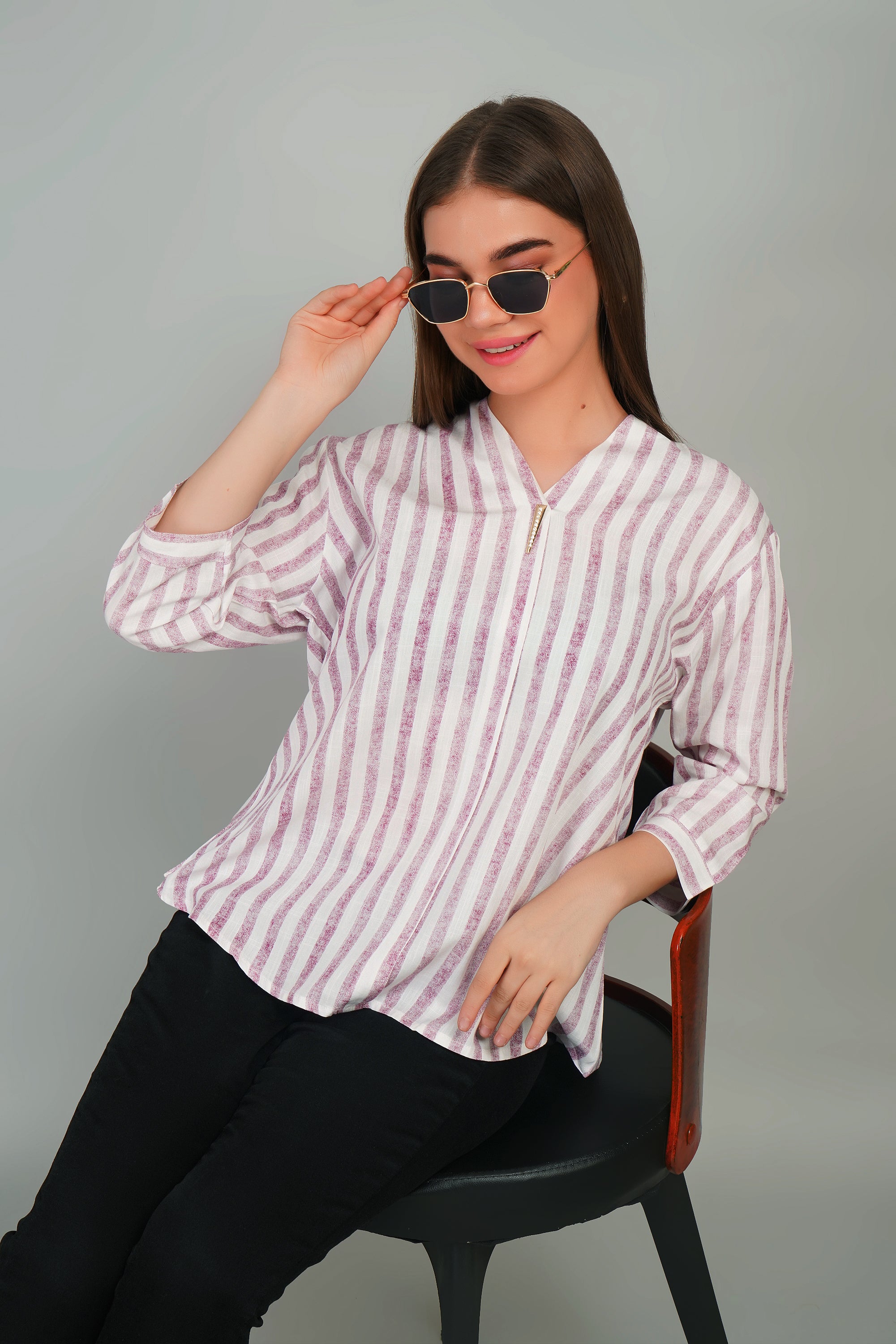 Cotton Striped Top