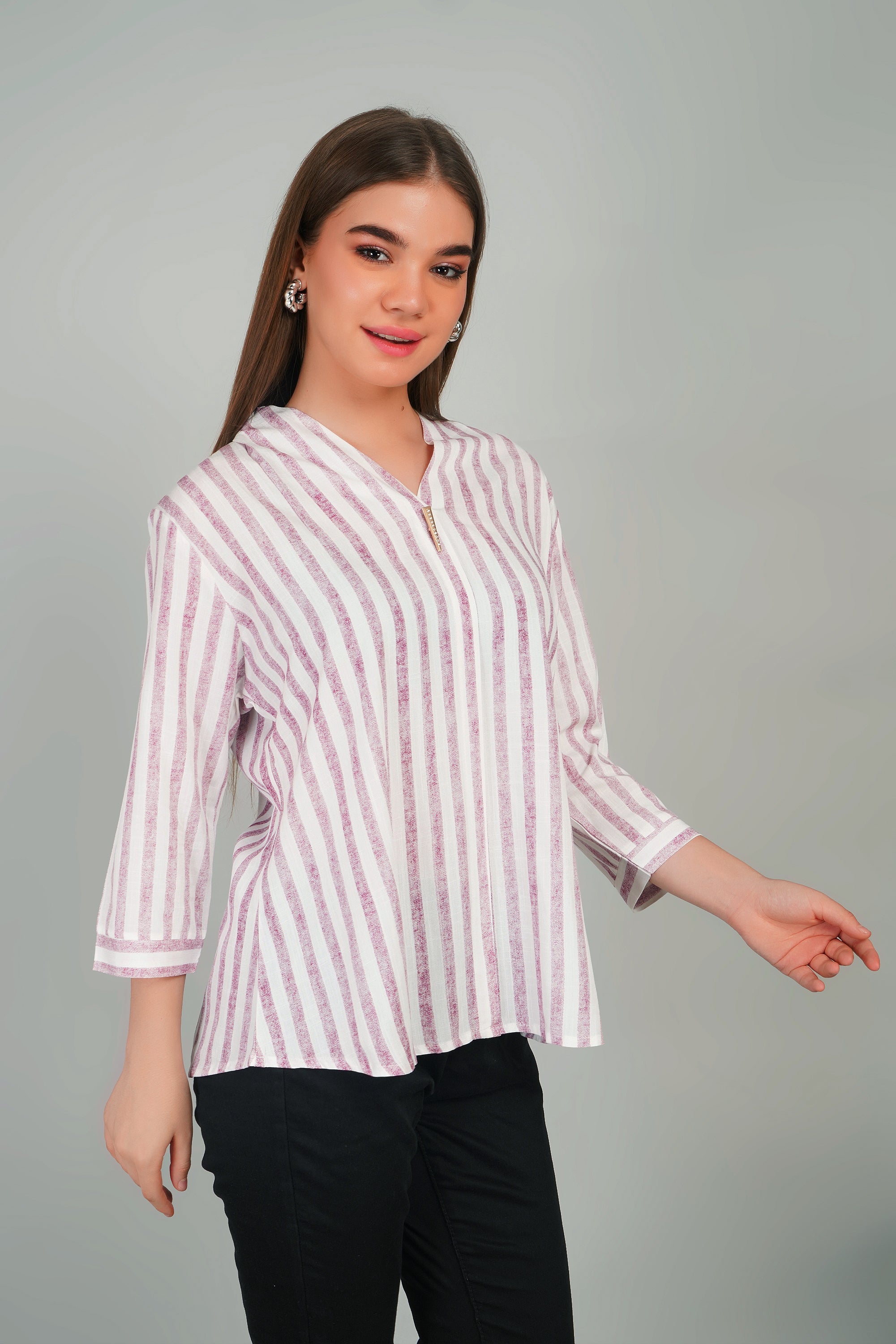 Cotton Striped Top