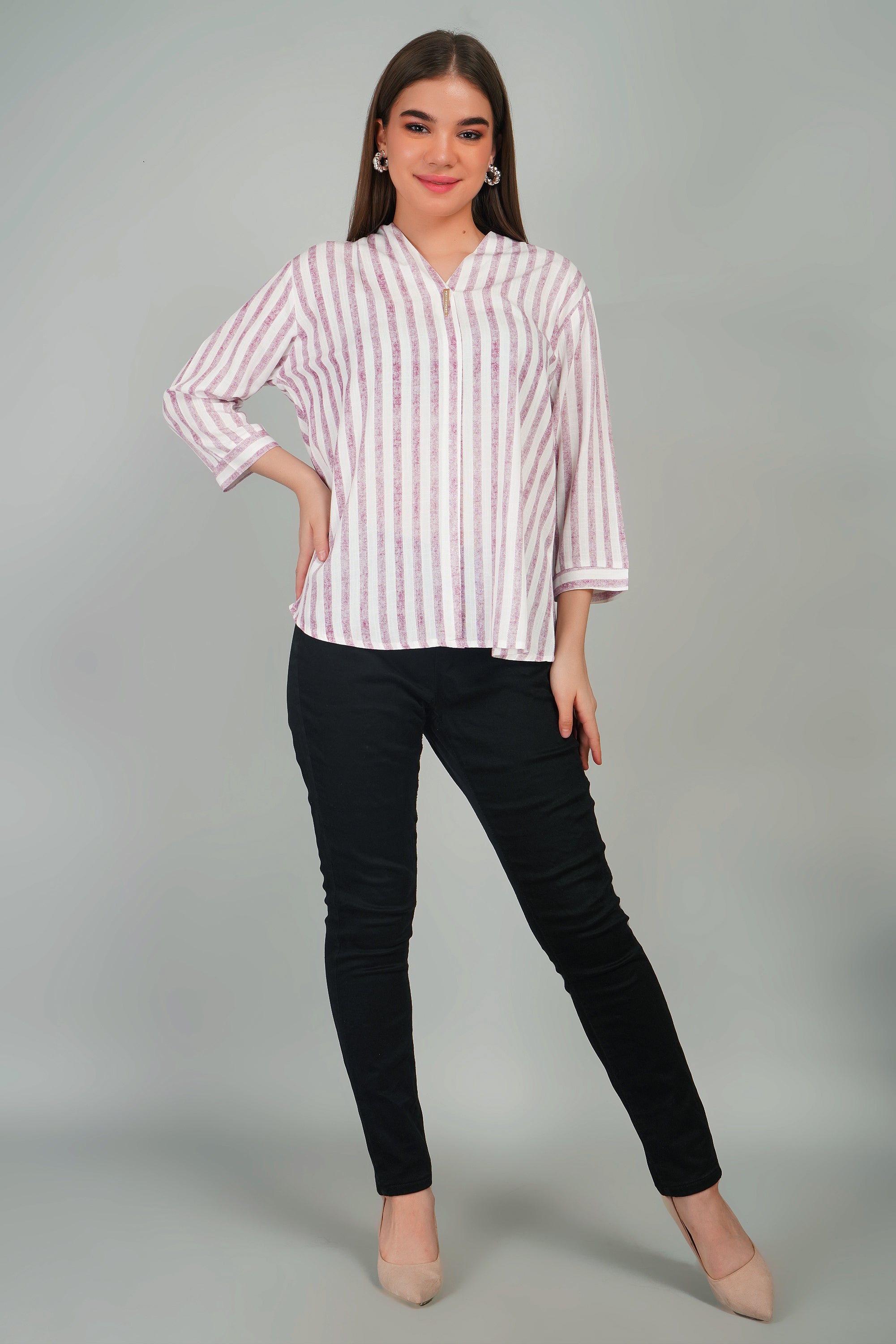 Cotton Striped Top