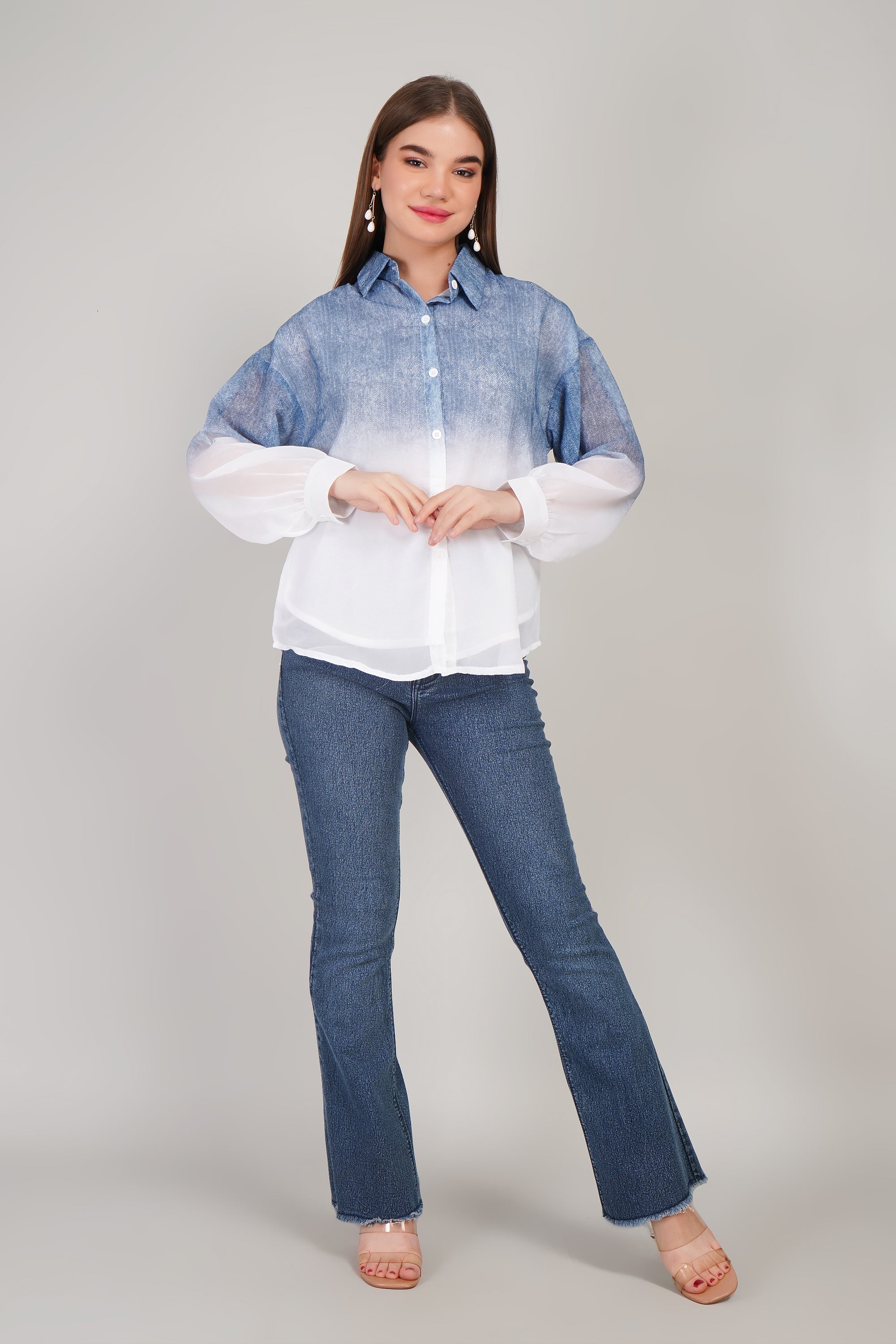 Chiffon Shaded Shirt