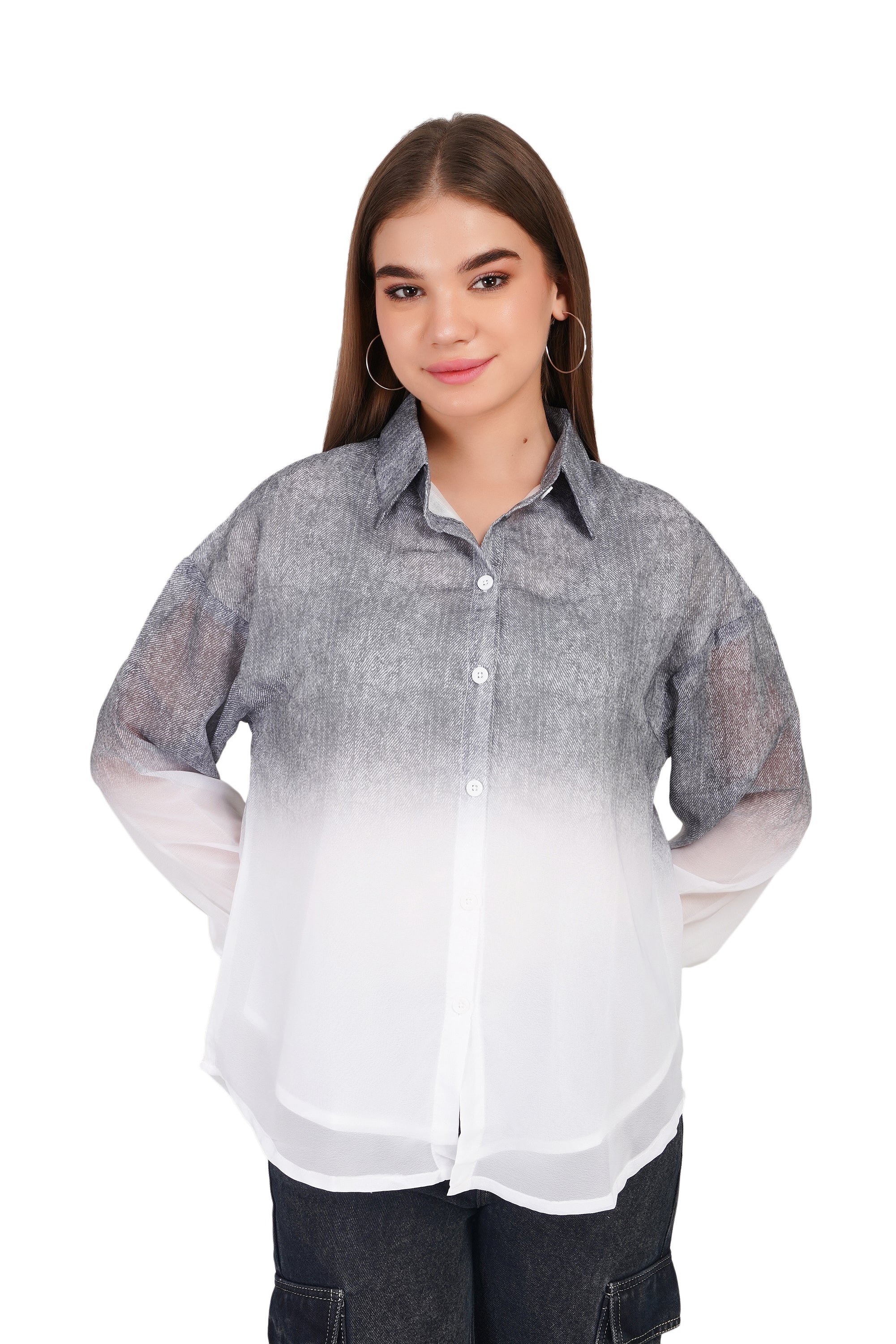 Chiffon Shaded Shirt