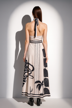 Halter Neck Long Dress