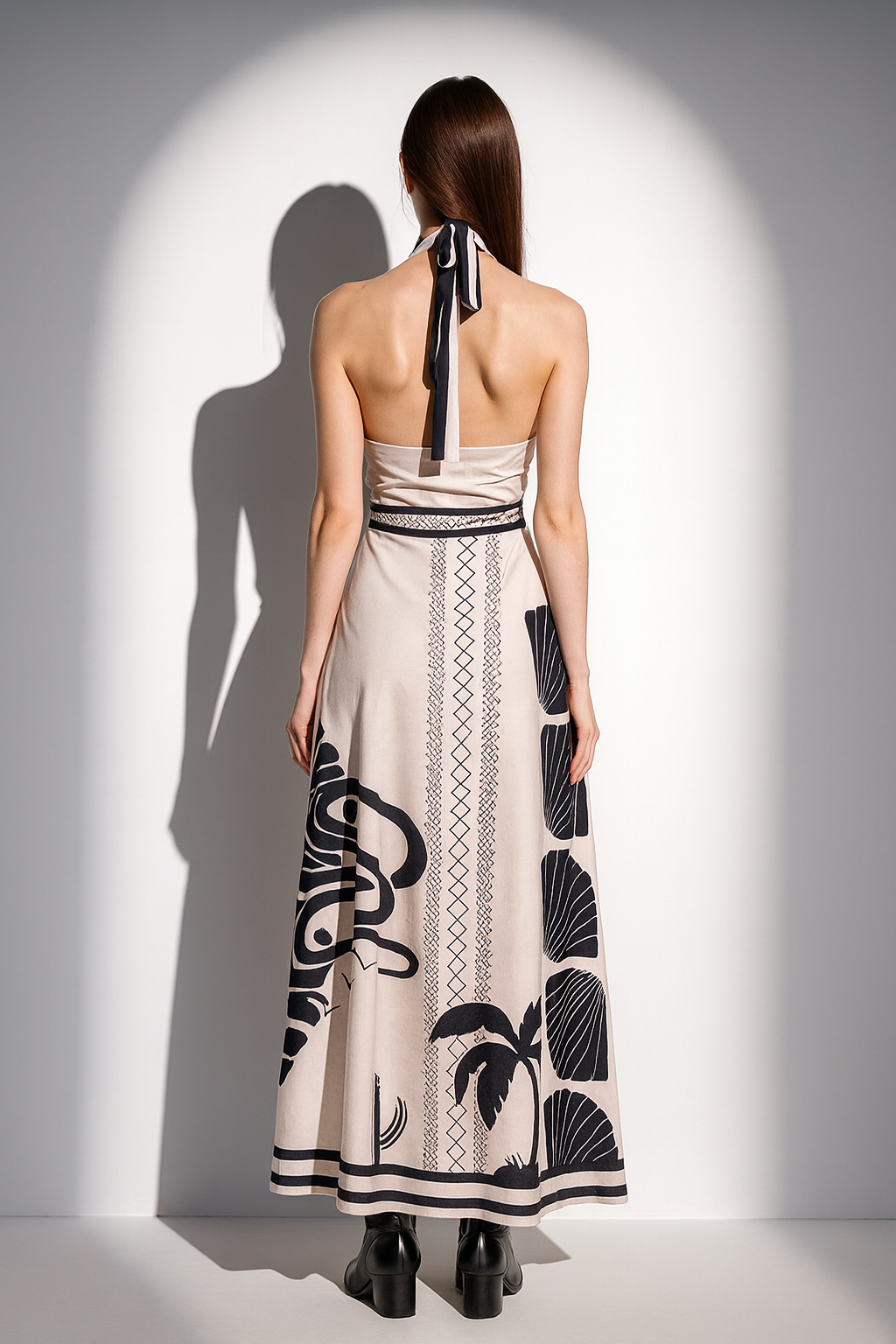 Halter Neck Long Dress