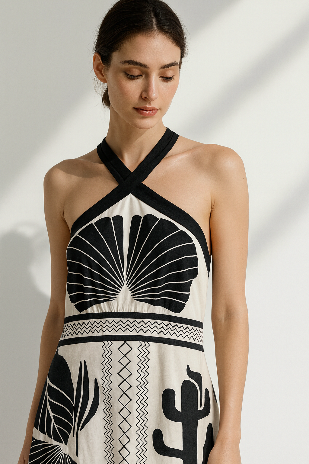 Halter Neck Long Dress