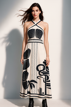 Halter Neck Long Dress