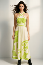 Halter Neck Long Dress