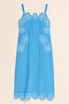Cotton Embroidered Long Dress