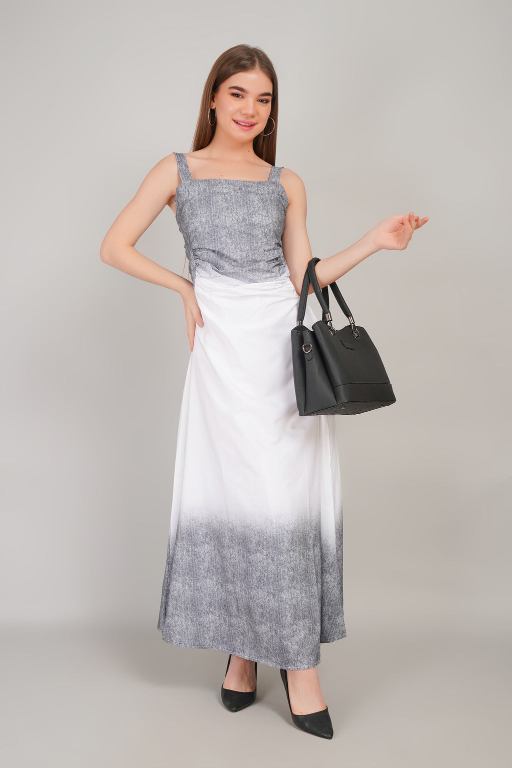 Two-Sided Shaded Long Dress