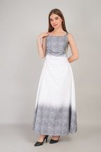 Two-Sided Shaded Long Dress