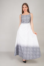 Two-Sided Shaded Long Dress