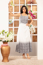 Two-Sided Shaded Long Dress