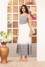 Two-Sided Shaded Long Dress