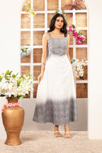 Two-Sided Shaded Long Dress