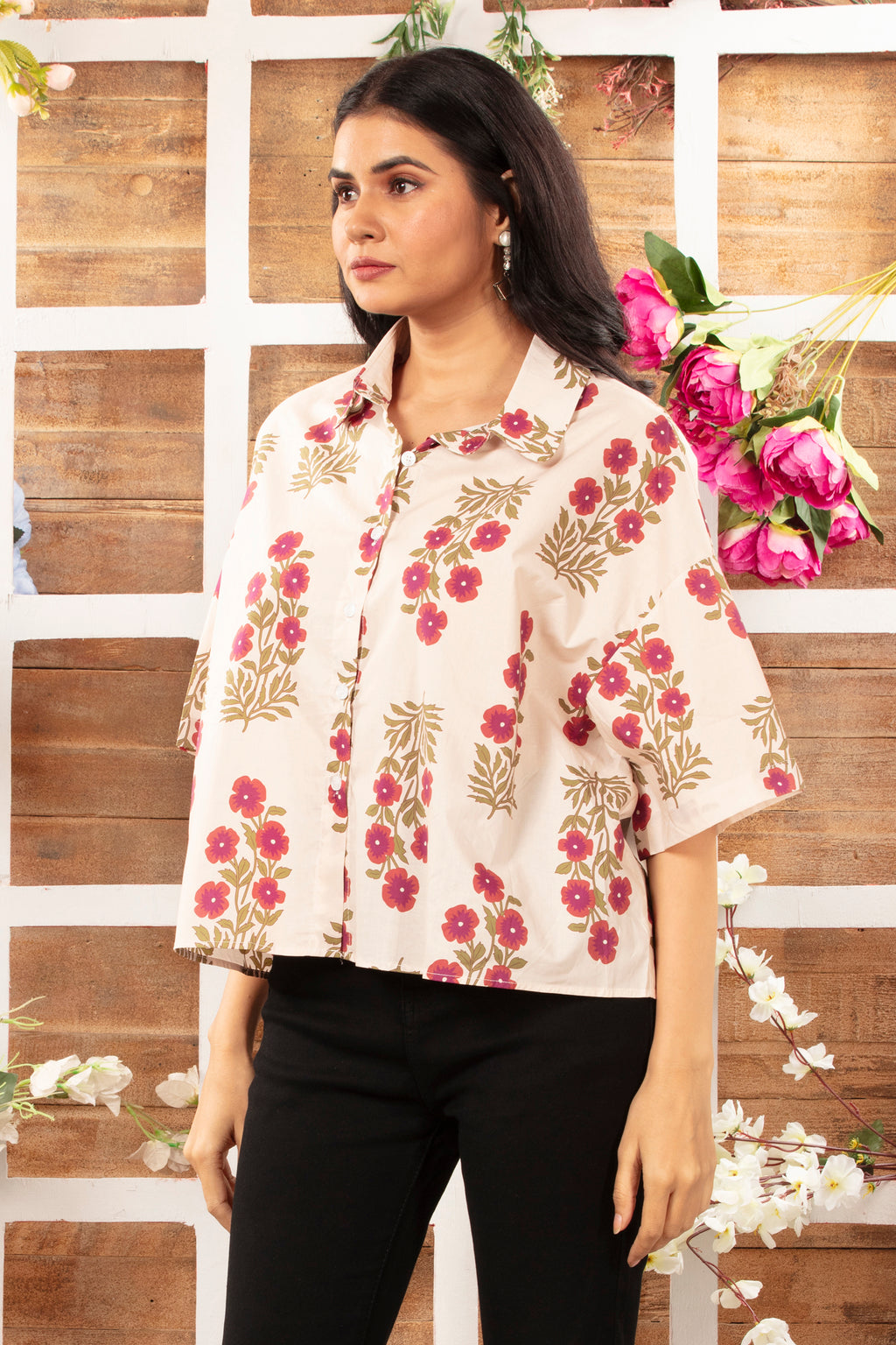 Cotton Floral Top