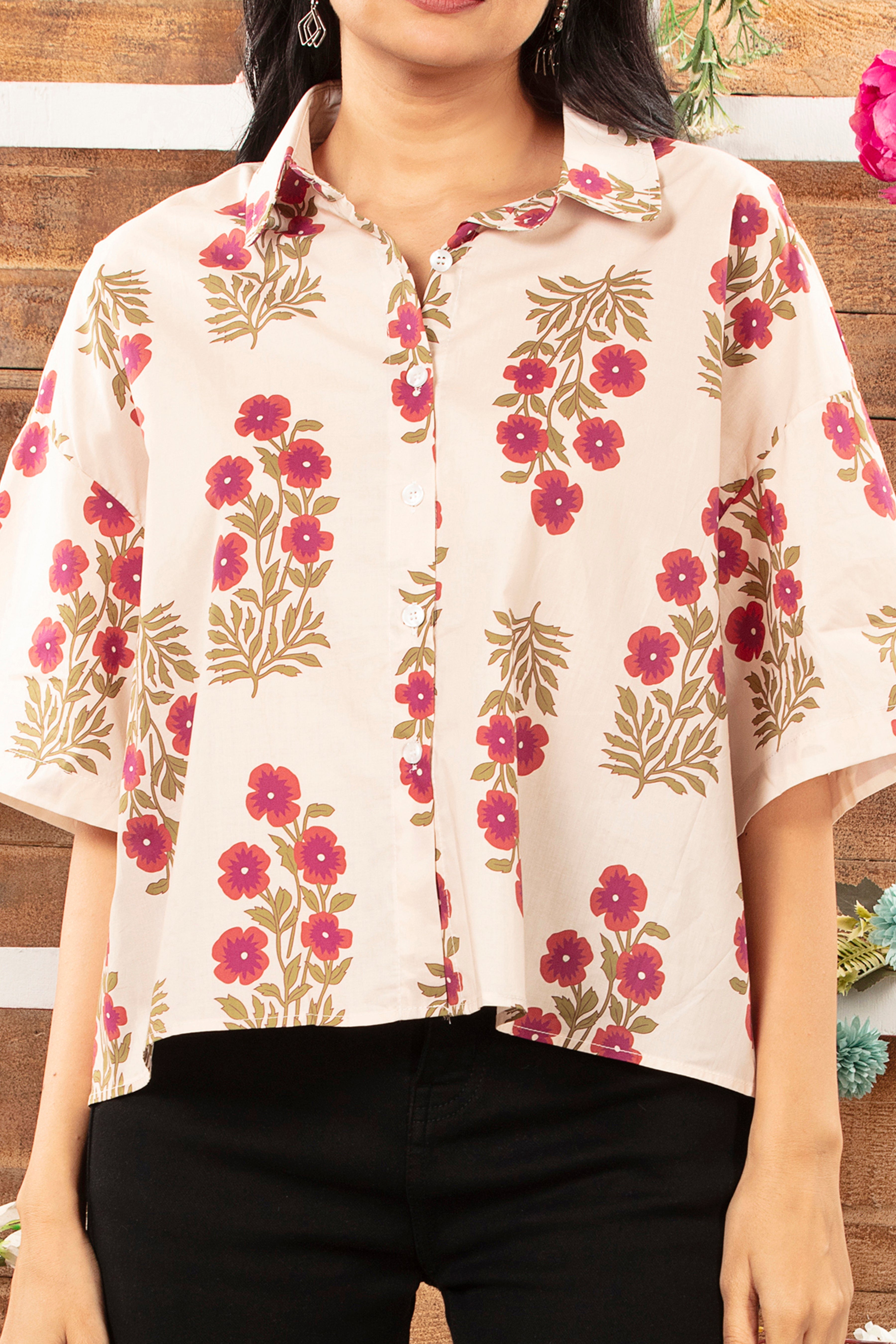 Cotton Floral Top