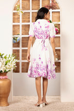 Floral Border Print Dress