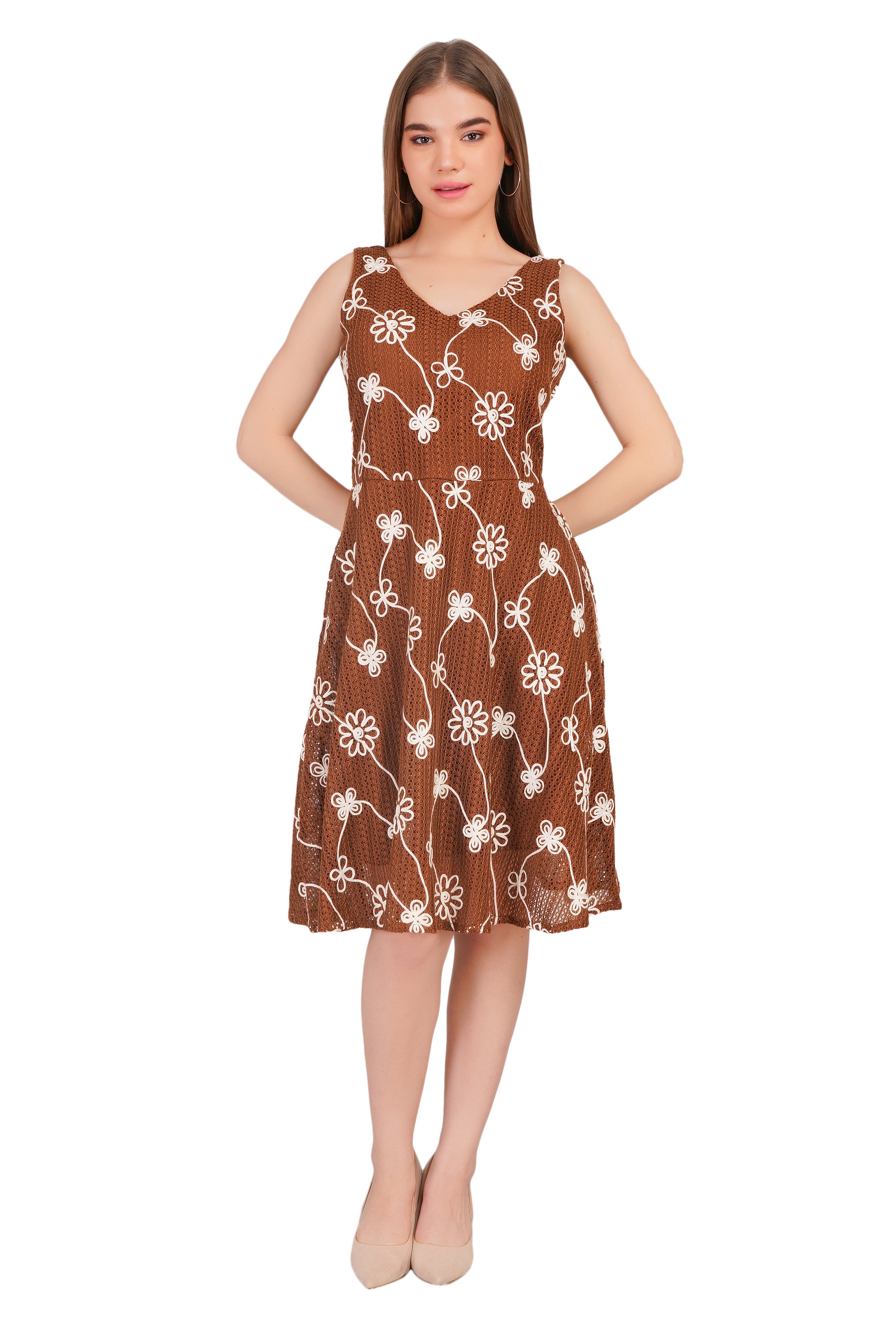 Floral Embroidered Dress