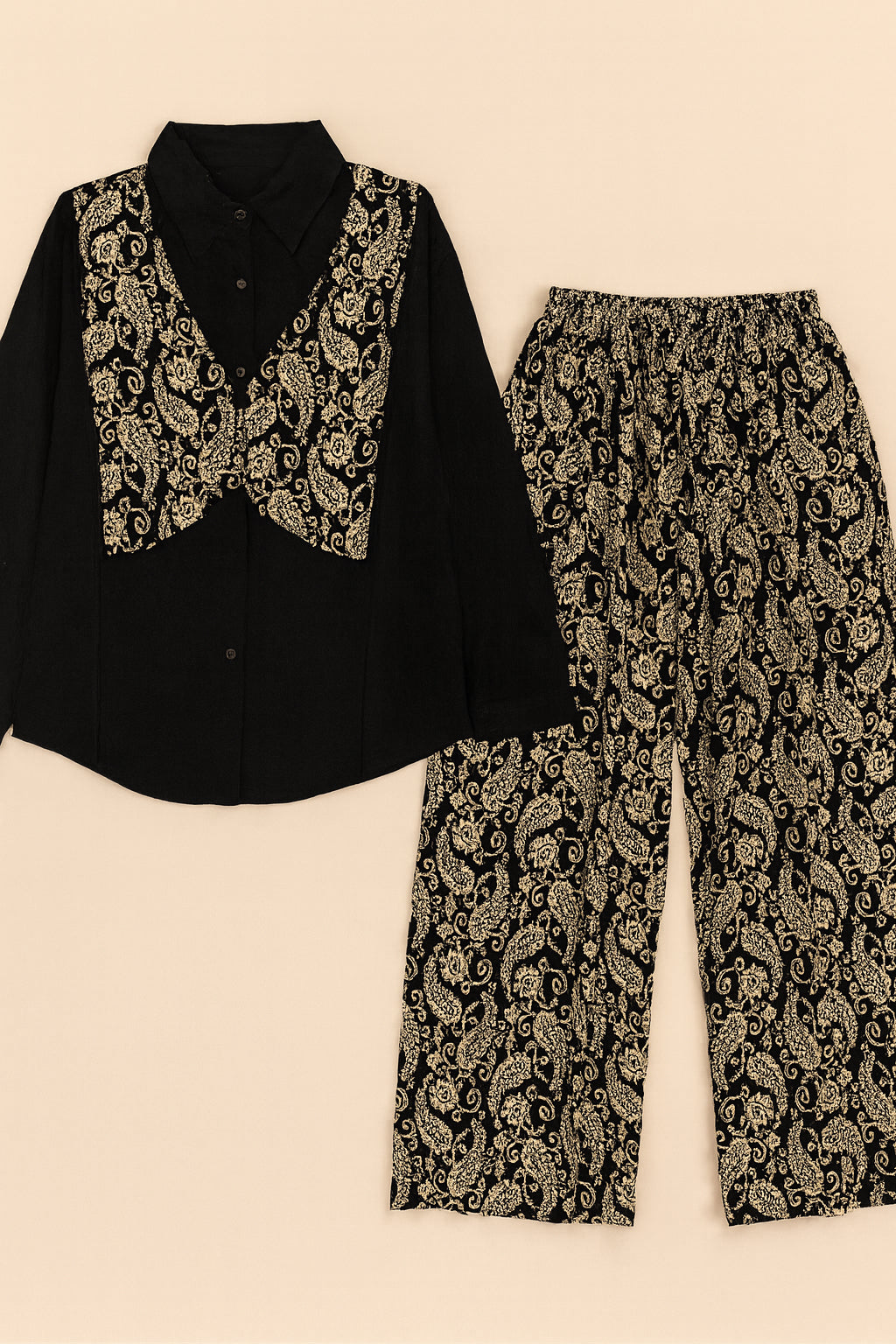 Cotton Co-ord Set with Matching Jacket & Pant