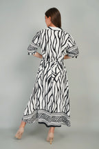 Cotton Kurti Style Border Print Dress