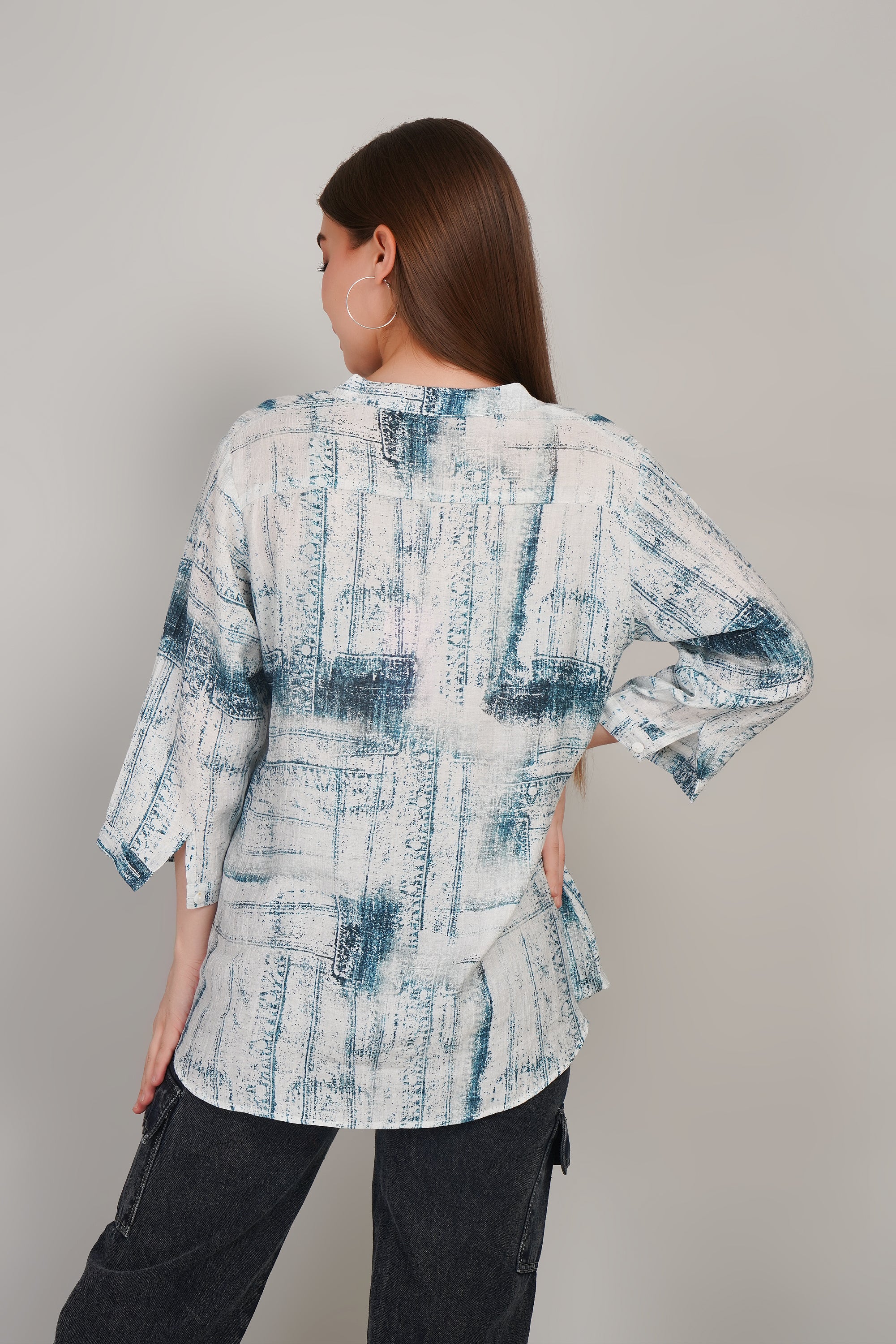 Cotton Rayon Printed Top