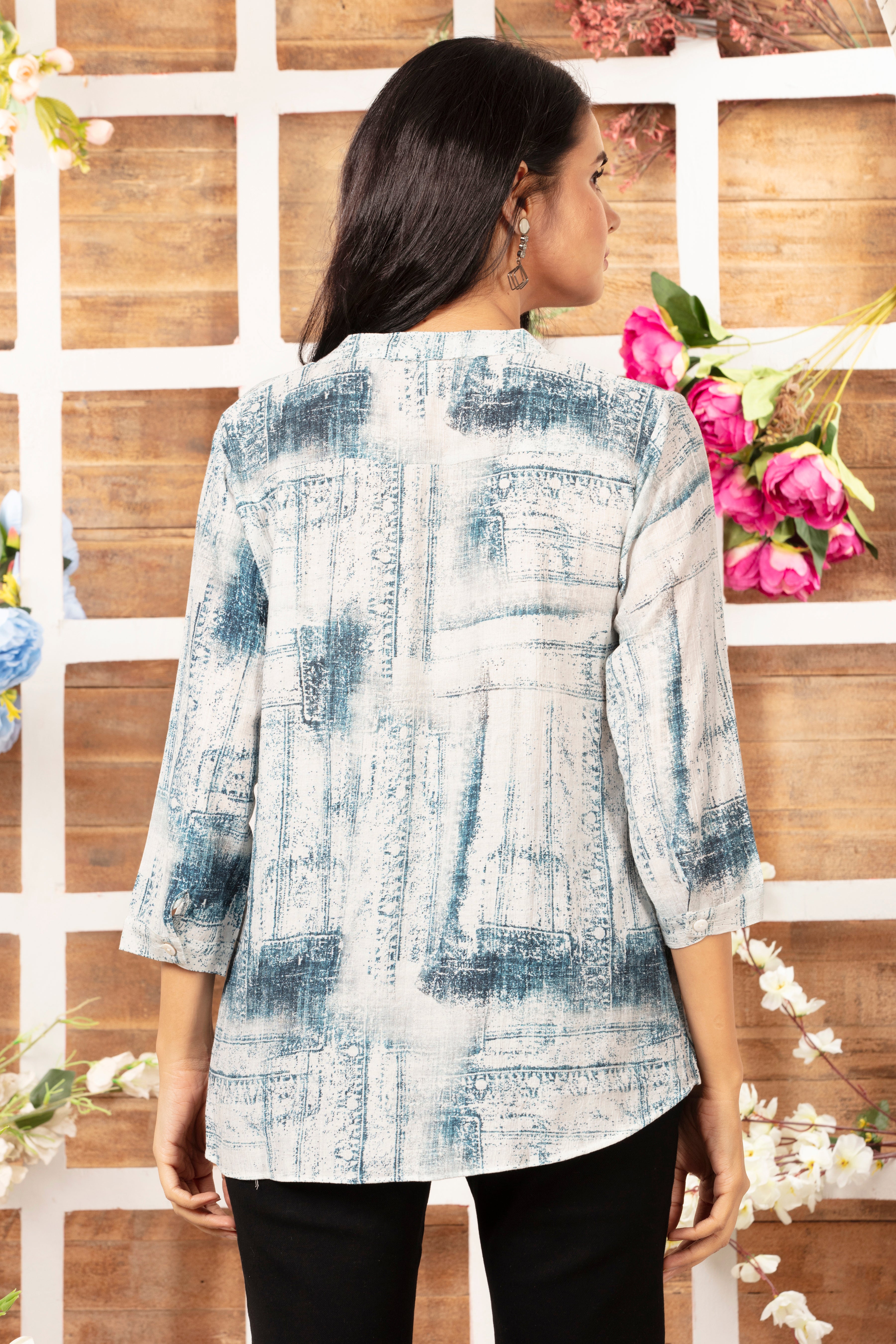 Cotton Rayon Printed Top