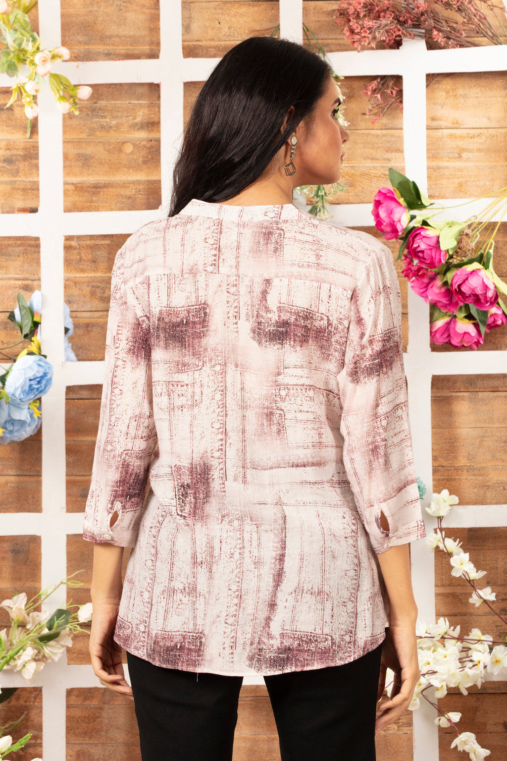 Cotton Rayon Printed Top