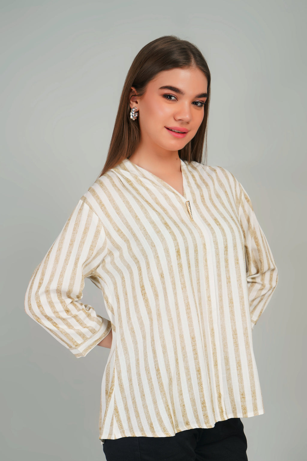 Cotton Striped Top