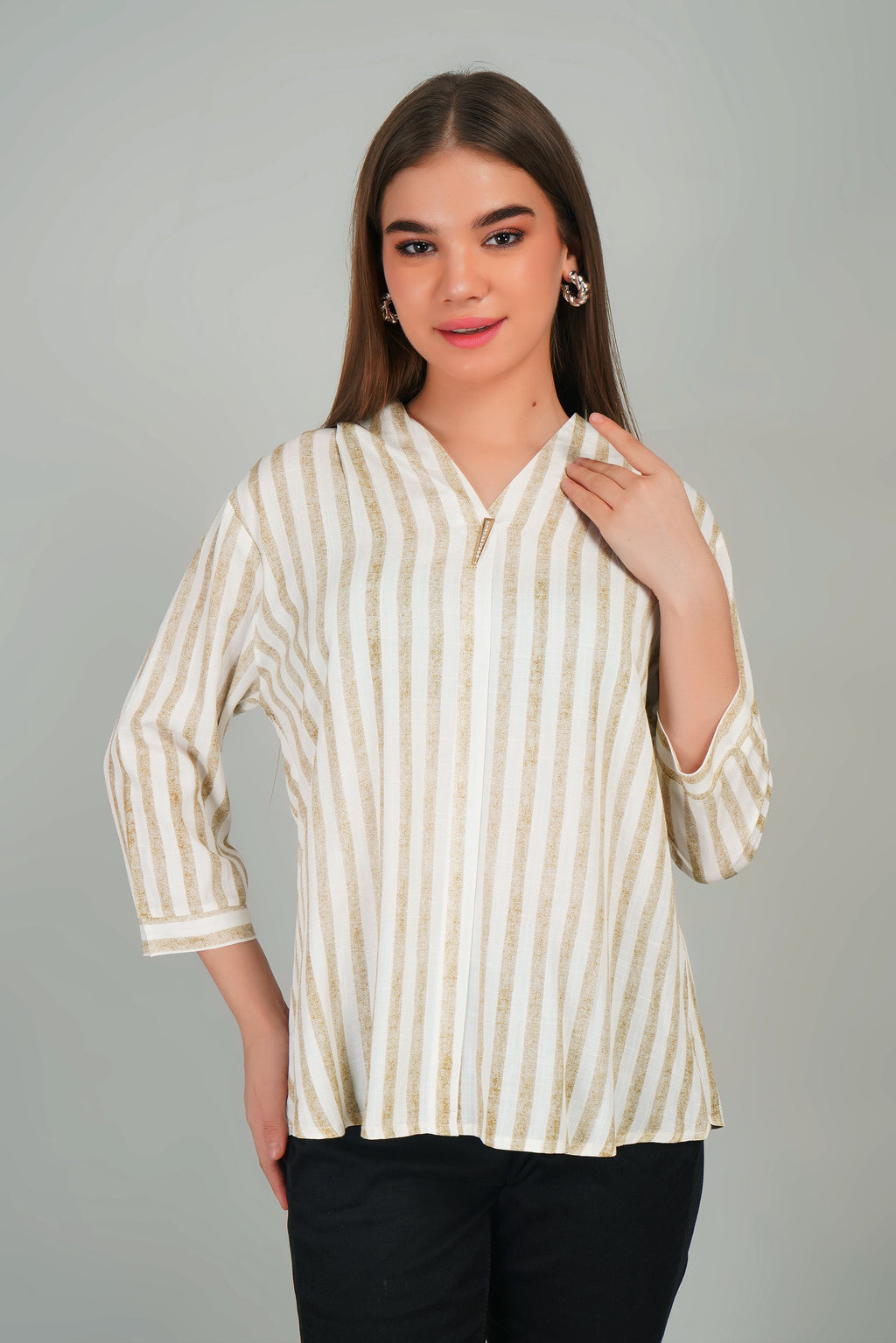 Cotton Striped Top