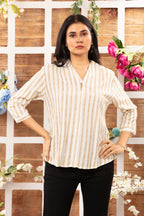 Cotton Striped Top