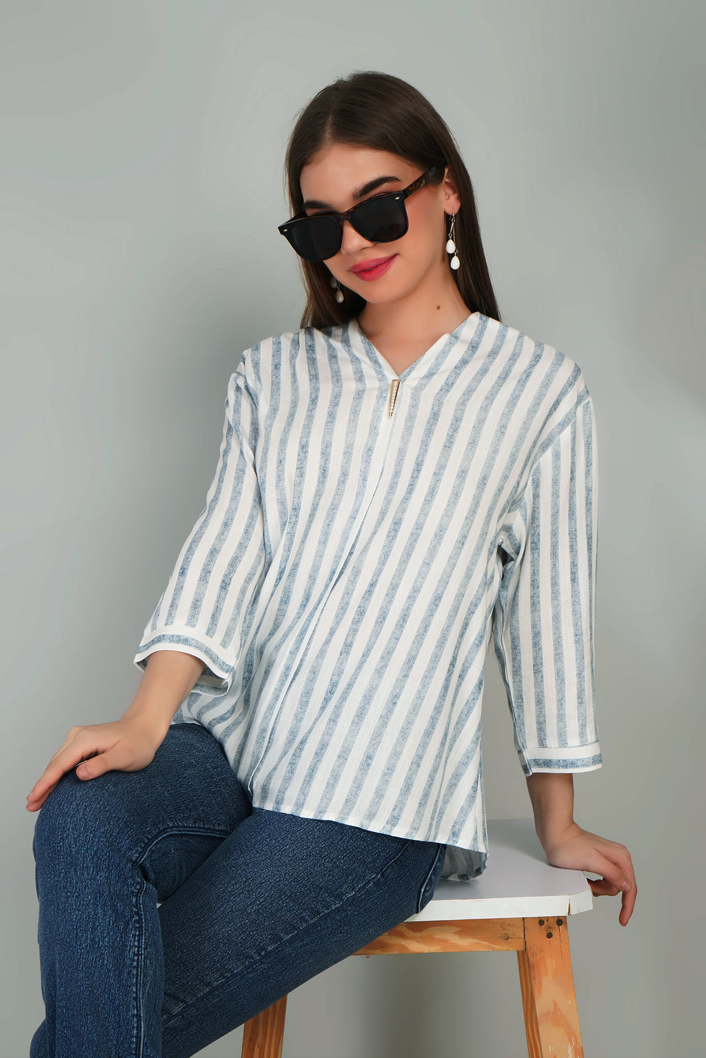 Cotton Striped Top