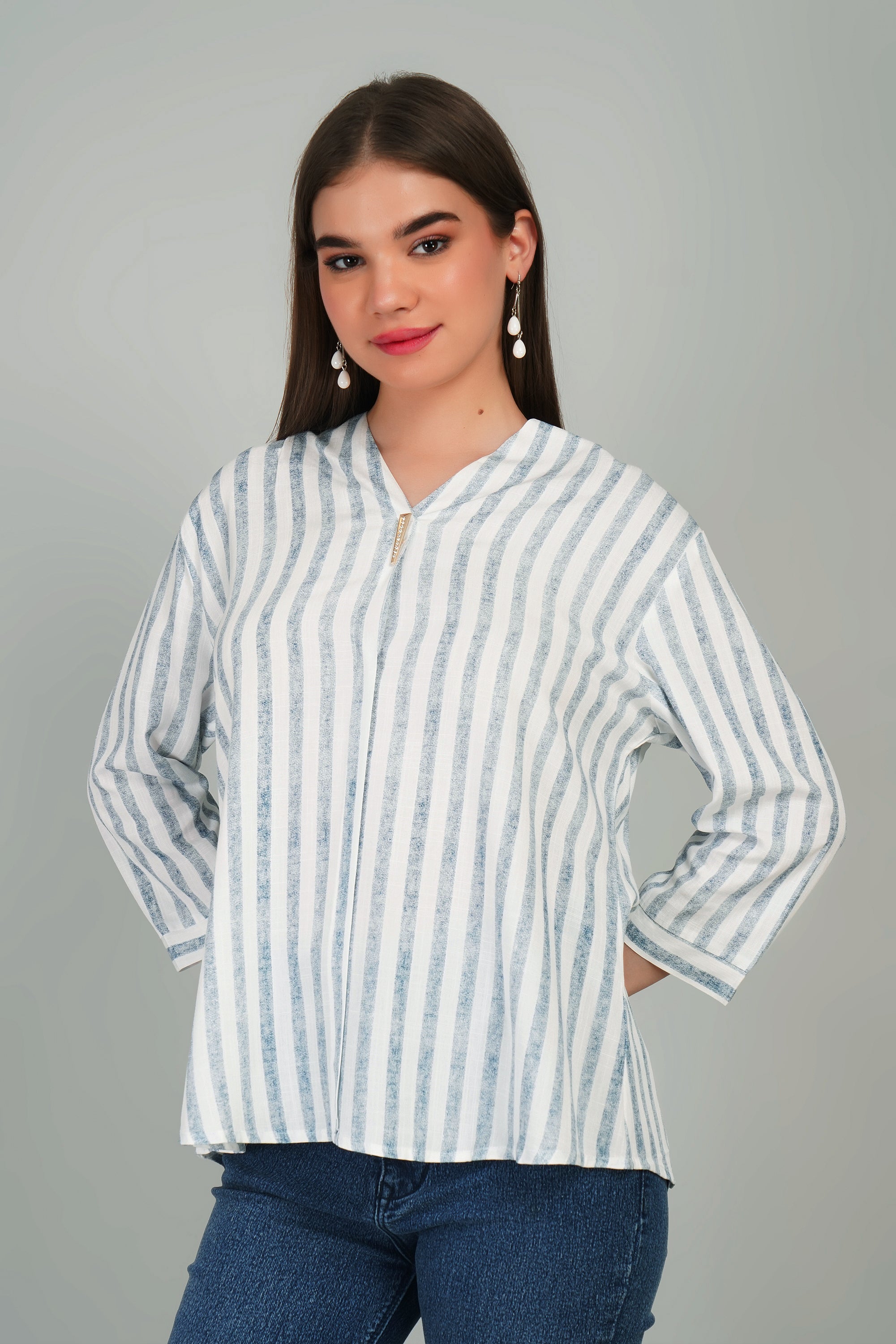 Cotton Striped Top