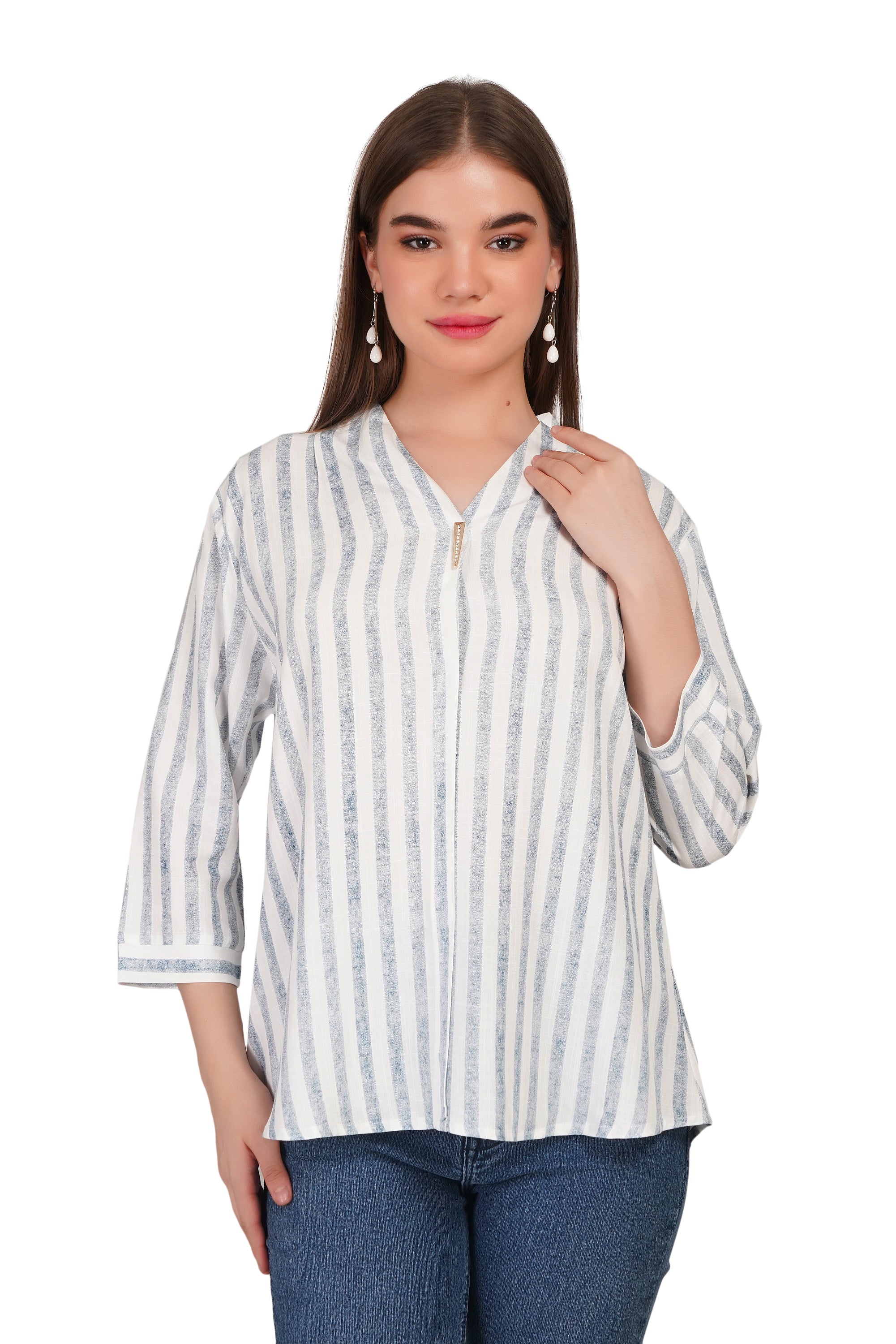 Cotton Striped Top