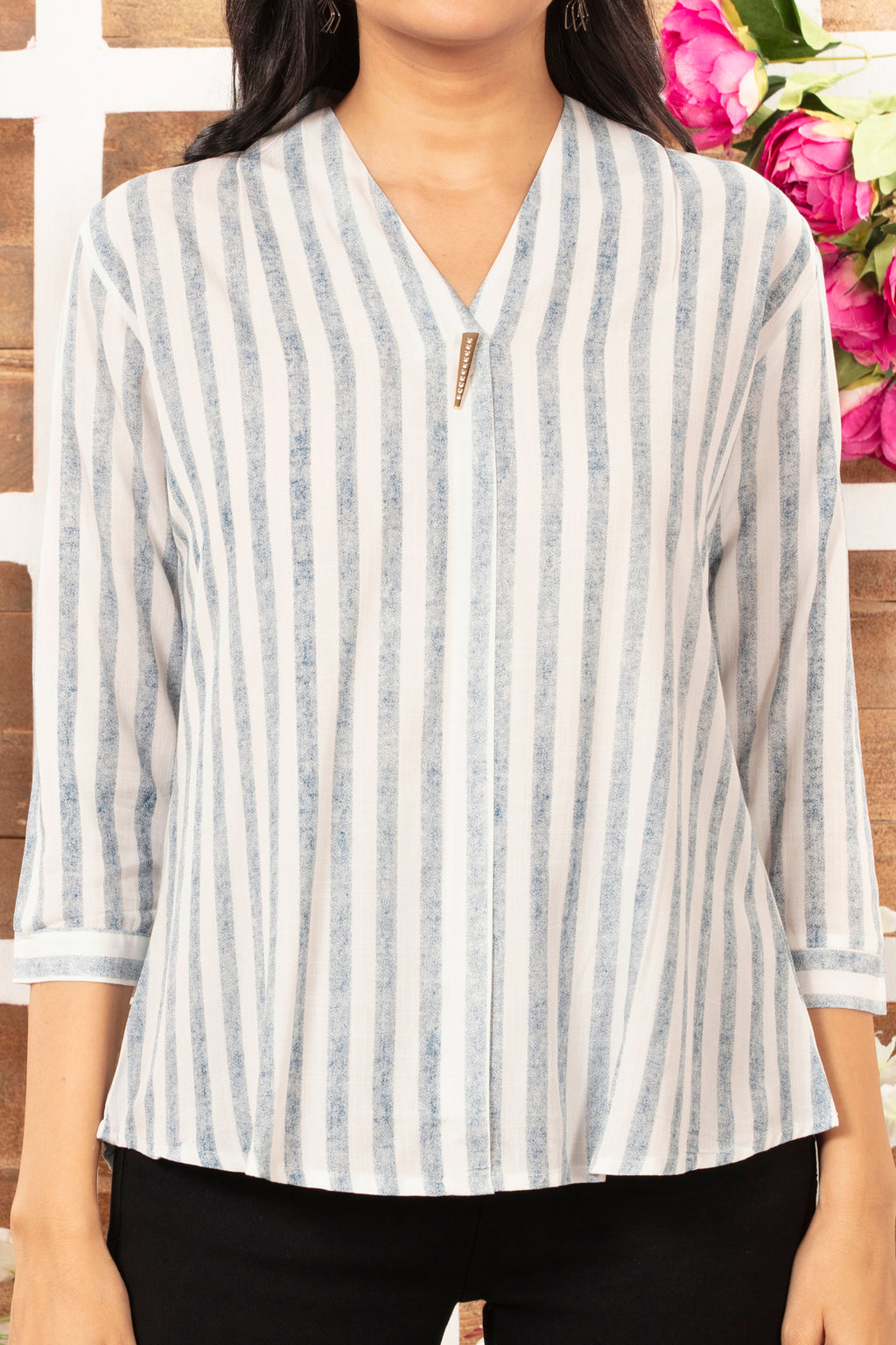 Cotton Striped Top