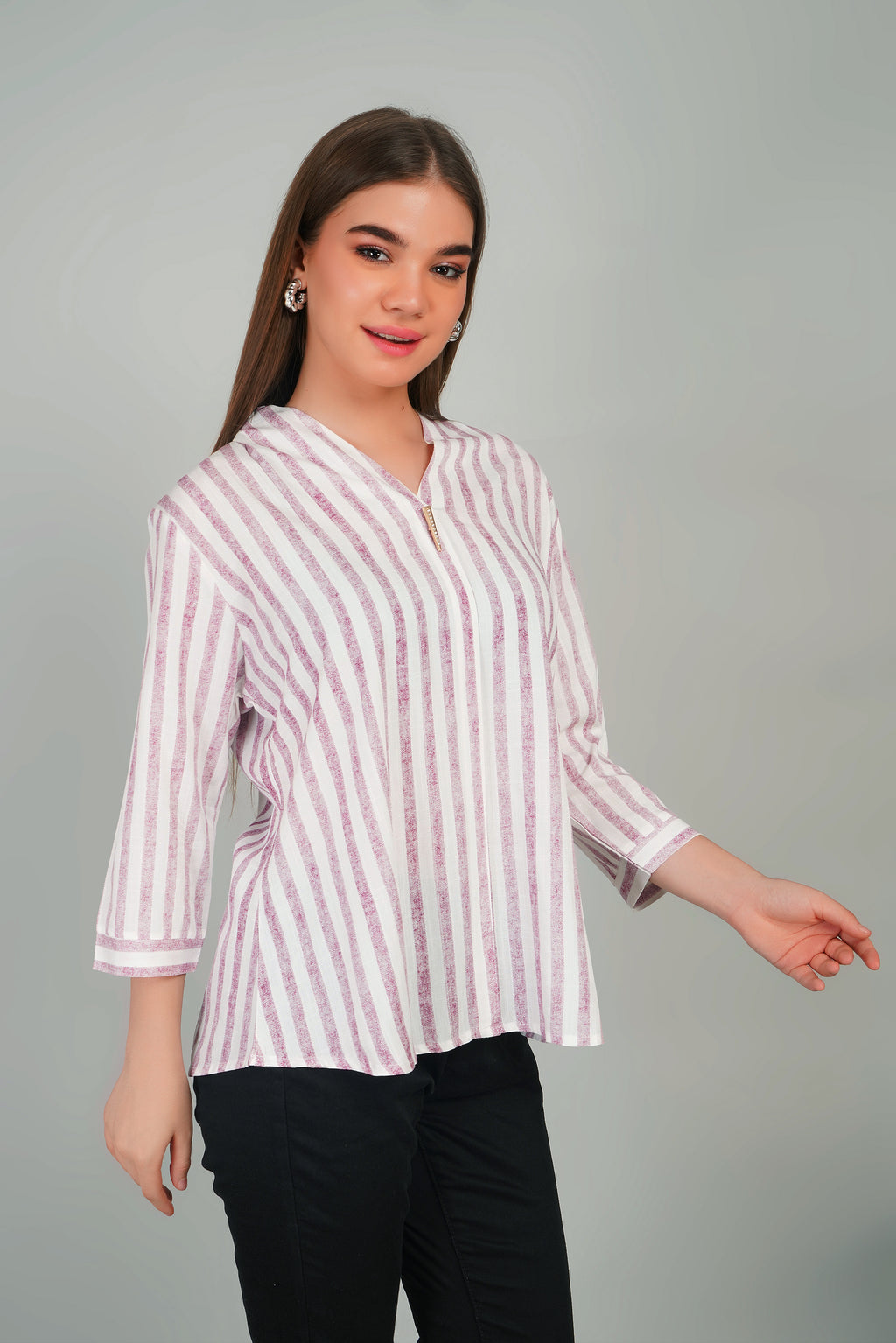 Cotton Striped Top