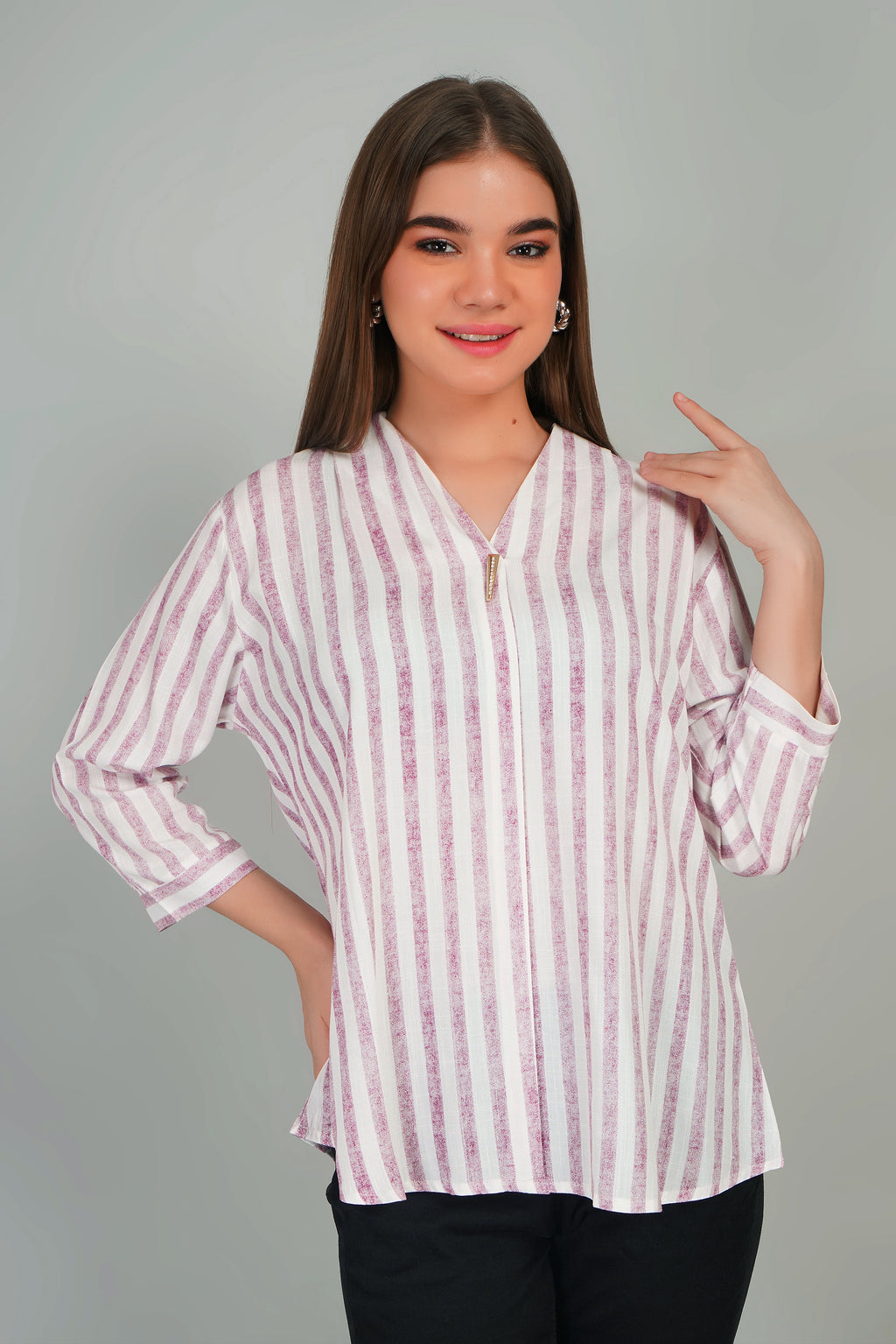 Cotton Striped Top
