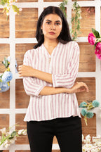 Cotton Striped Top