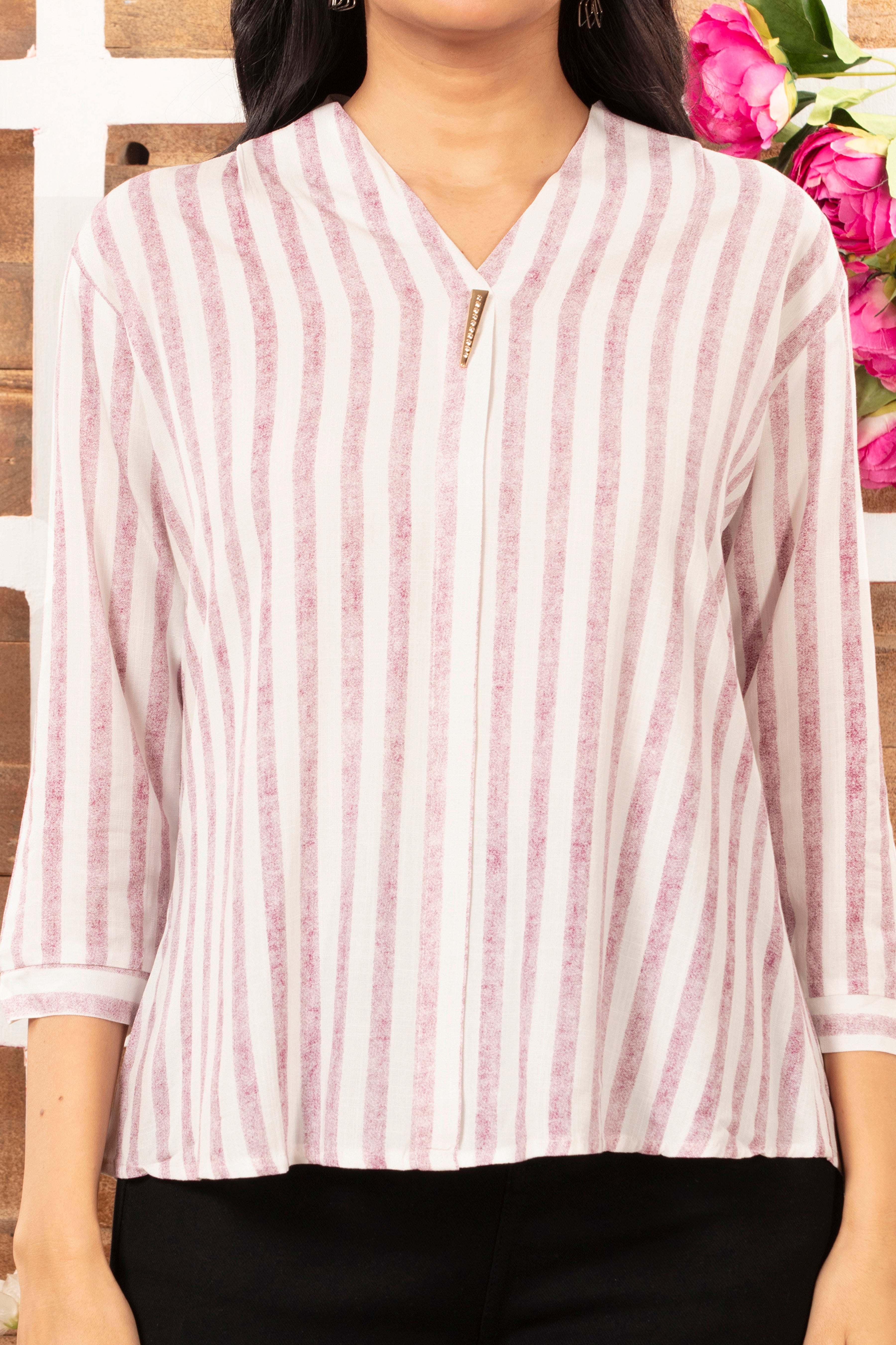 Cotton Striped Top