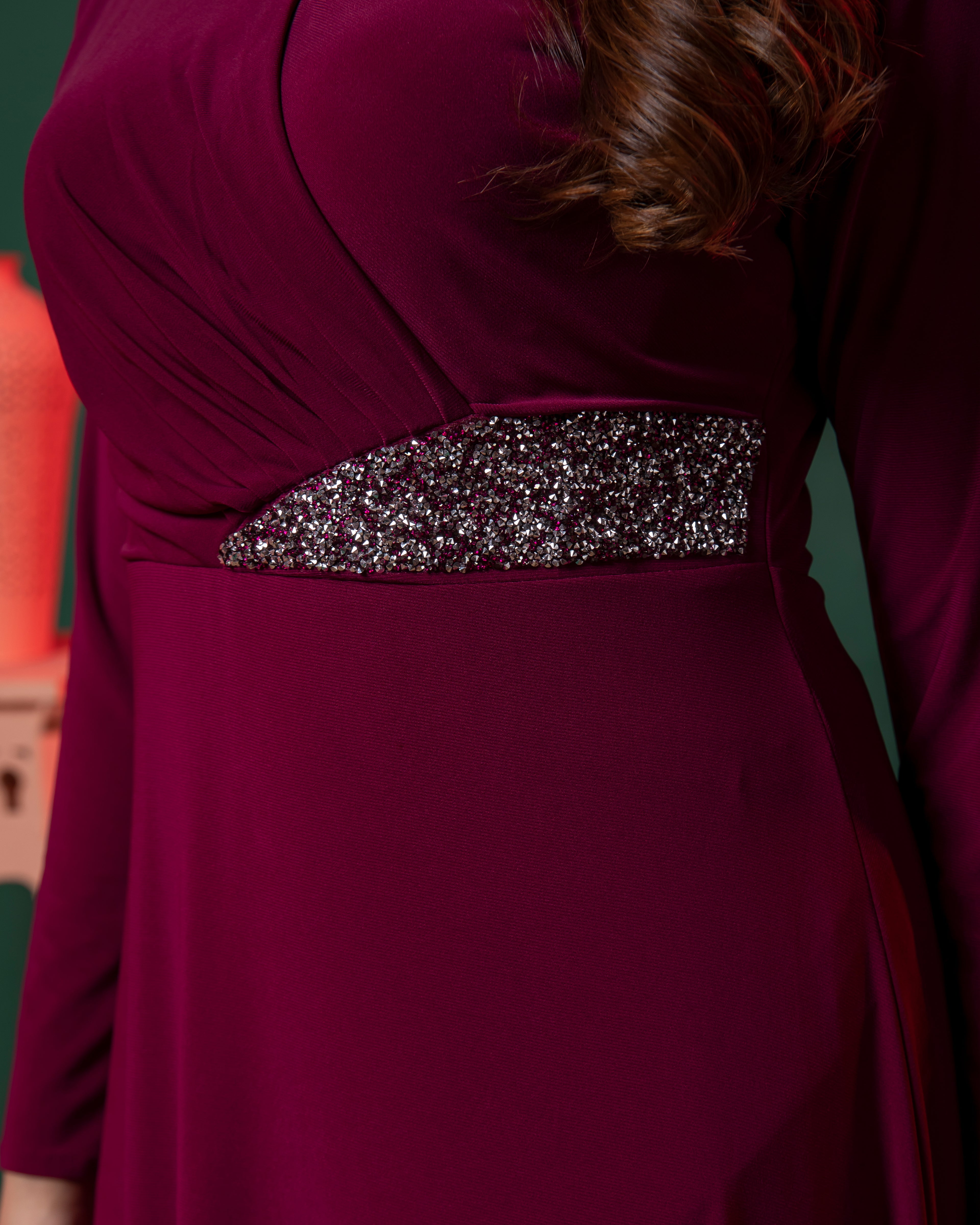 Full Sleeve Fit & Flare Partywear Bodycon Long Dress