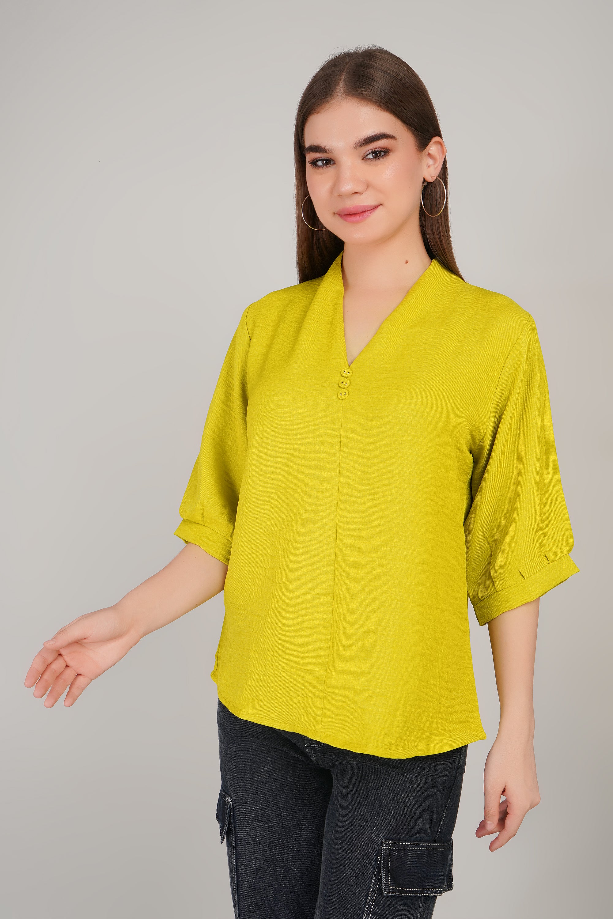 Solid Linen Top