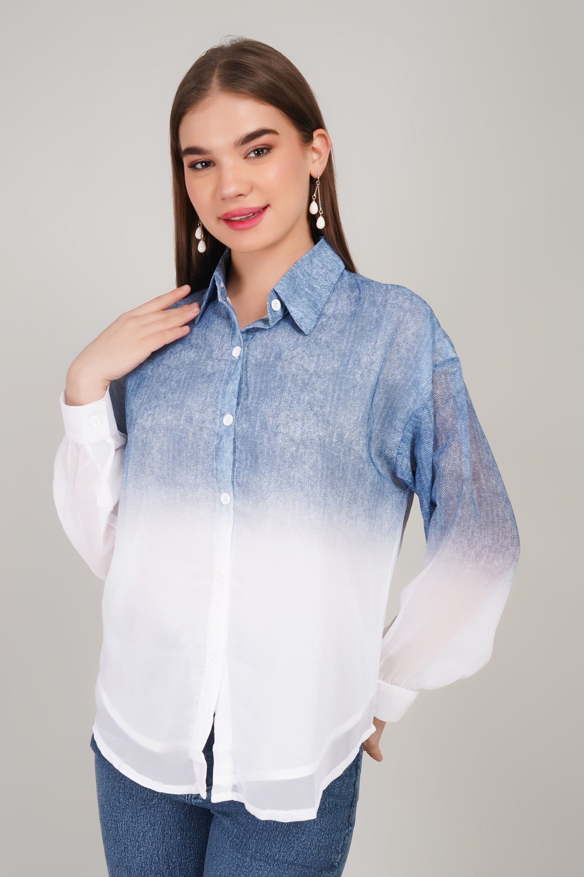 Chiffon Shaded Shirt