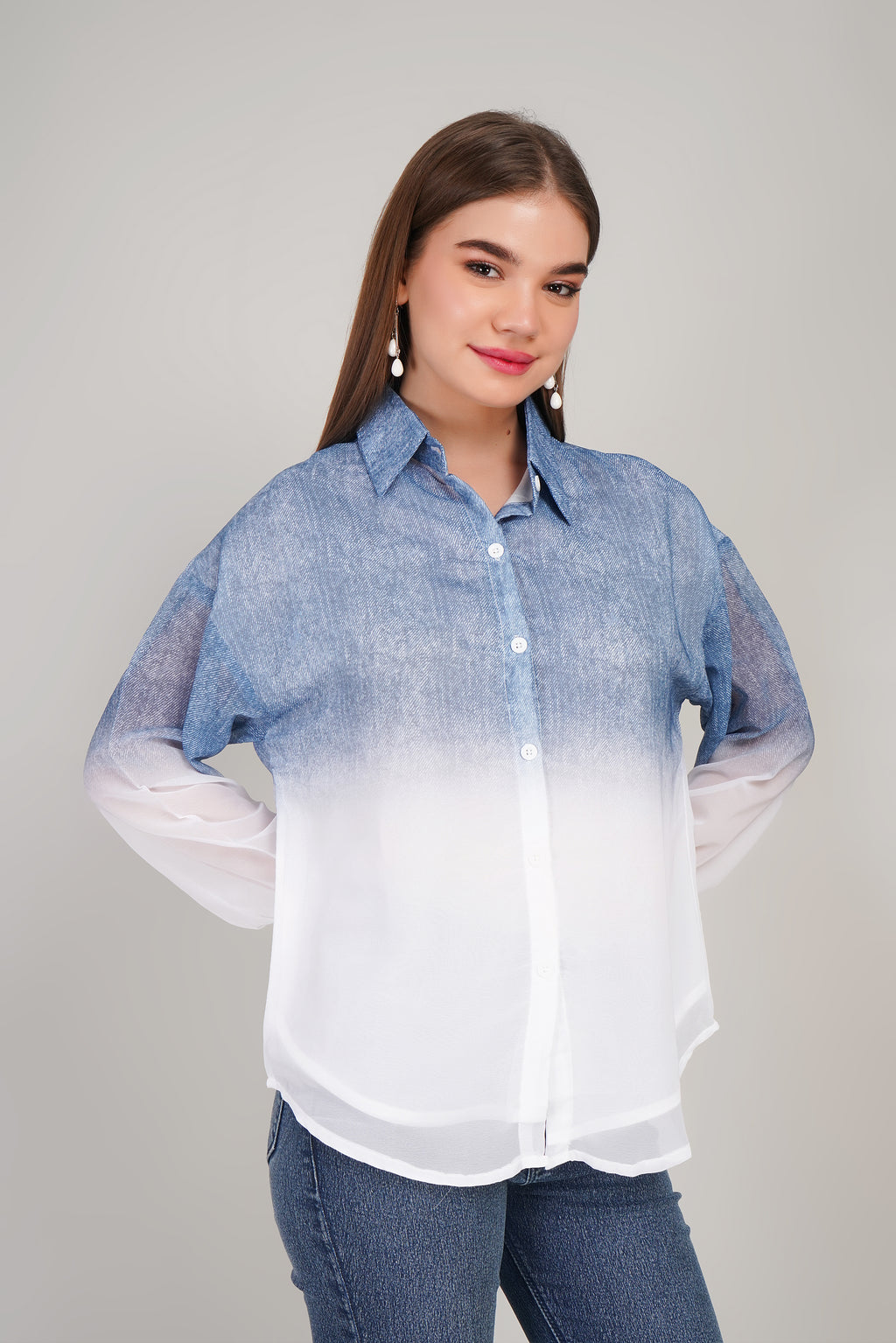 Chiffon Shaded Shirt