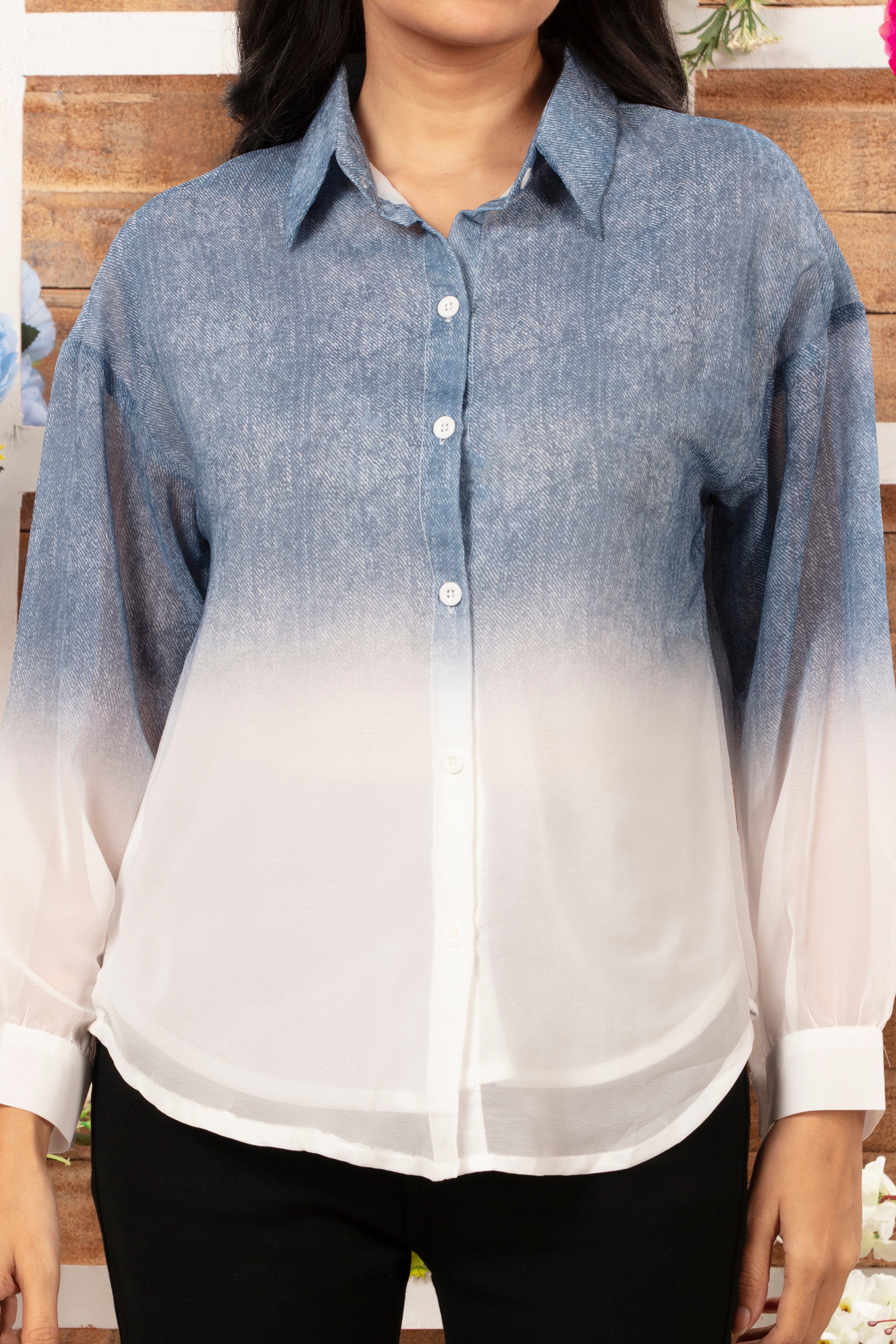 Chiffon Shaded Shirt