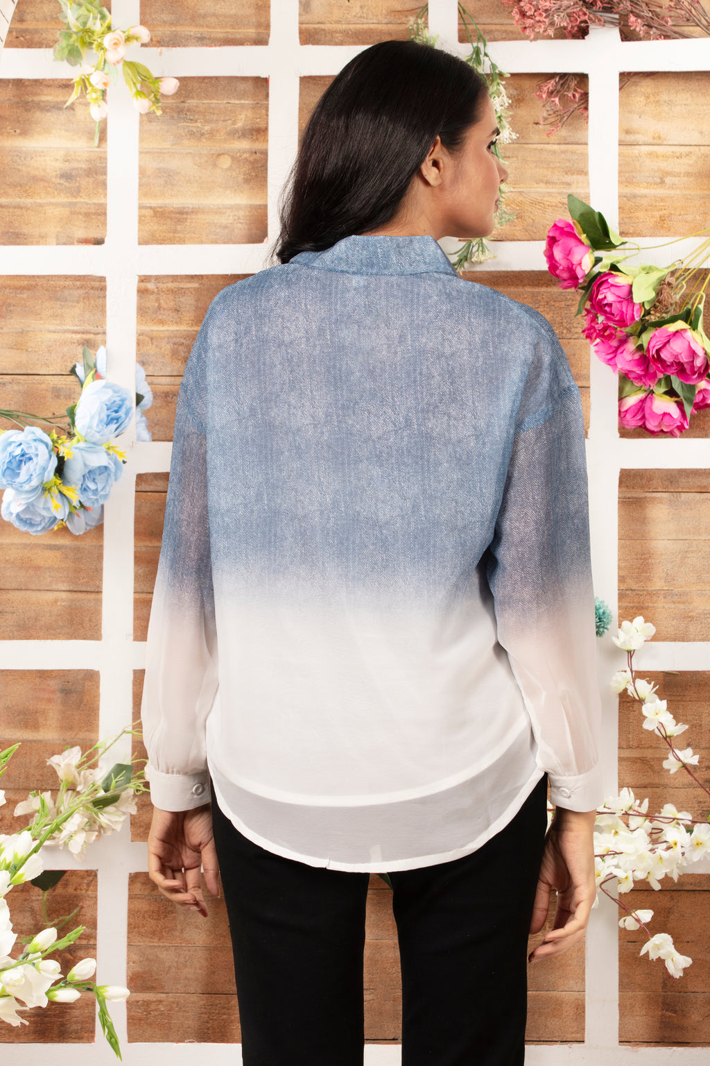 Chiffon Shaded Shirt