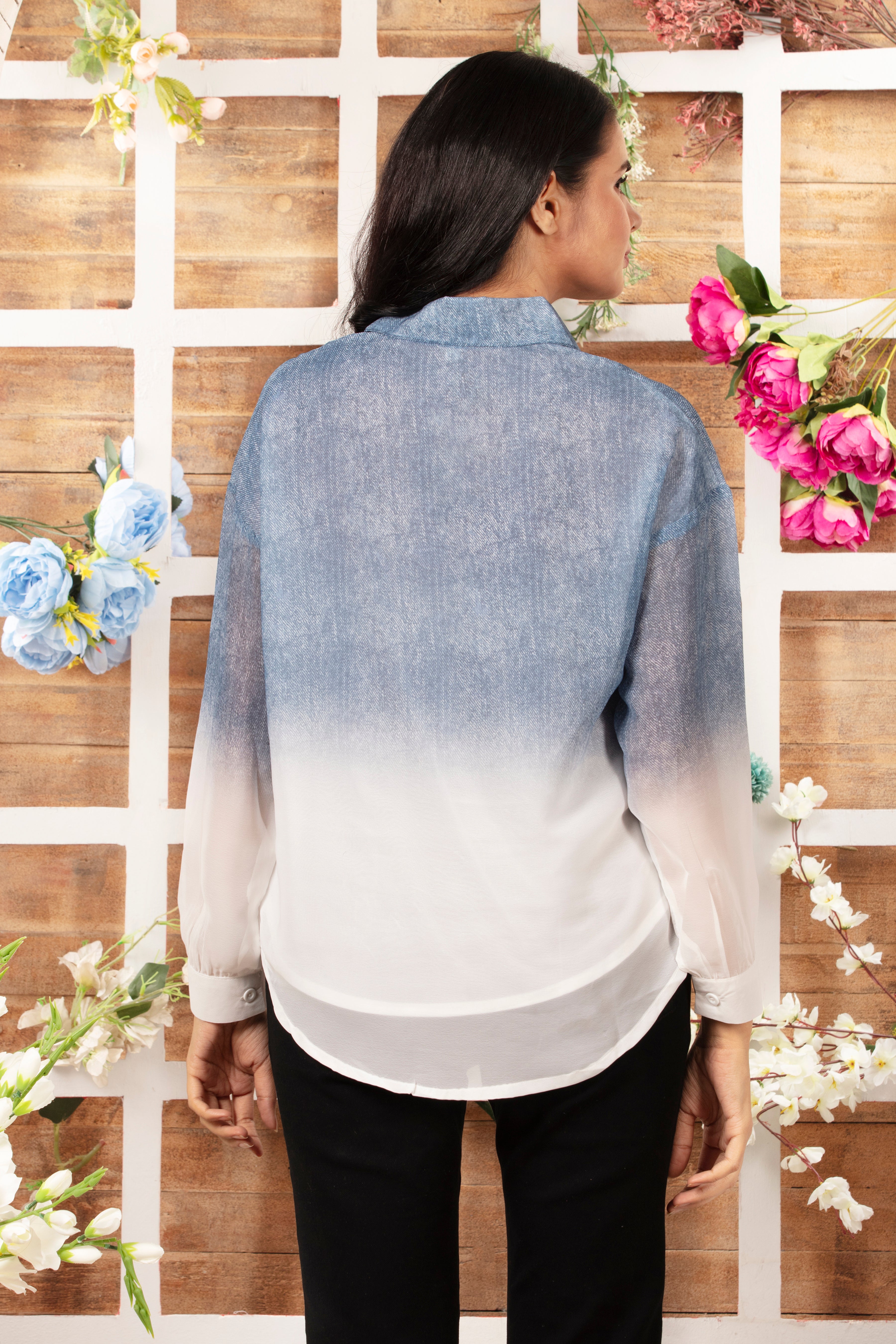 Chiffon Shaded Shirt