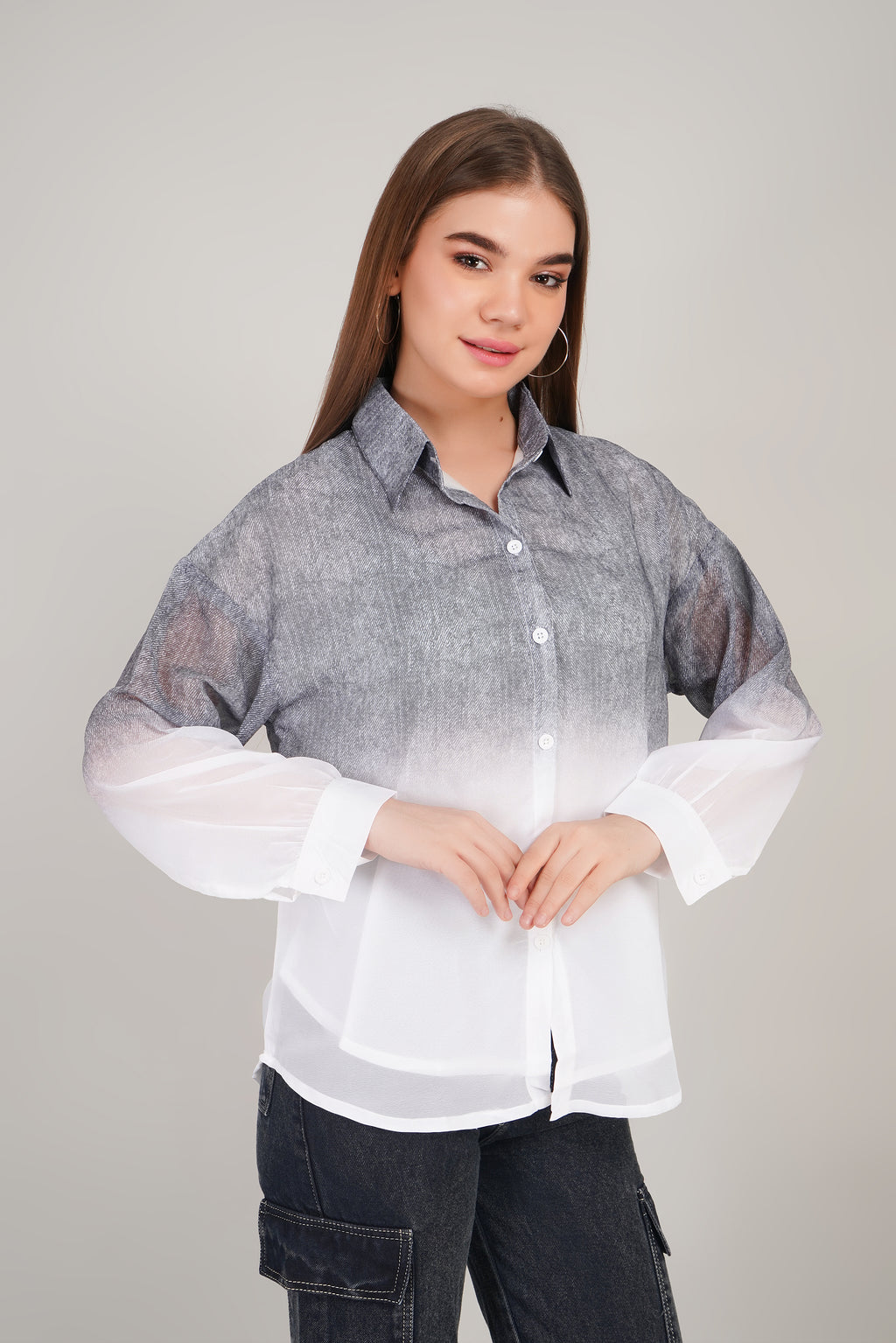 Chiffon Shaded Shirt