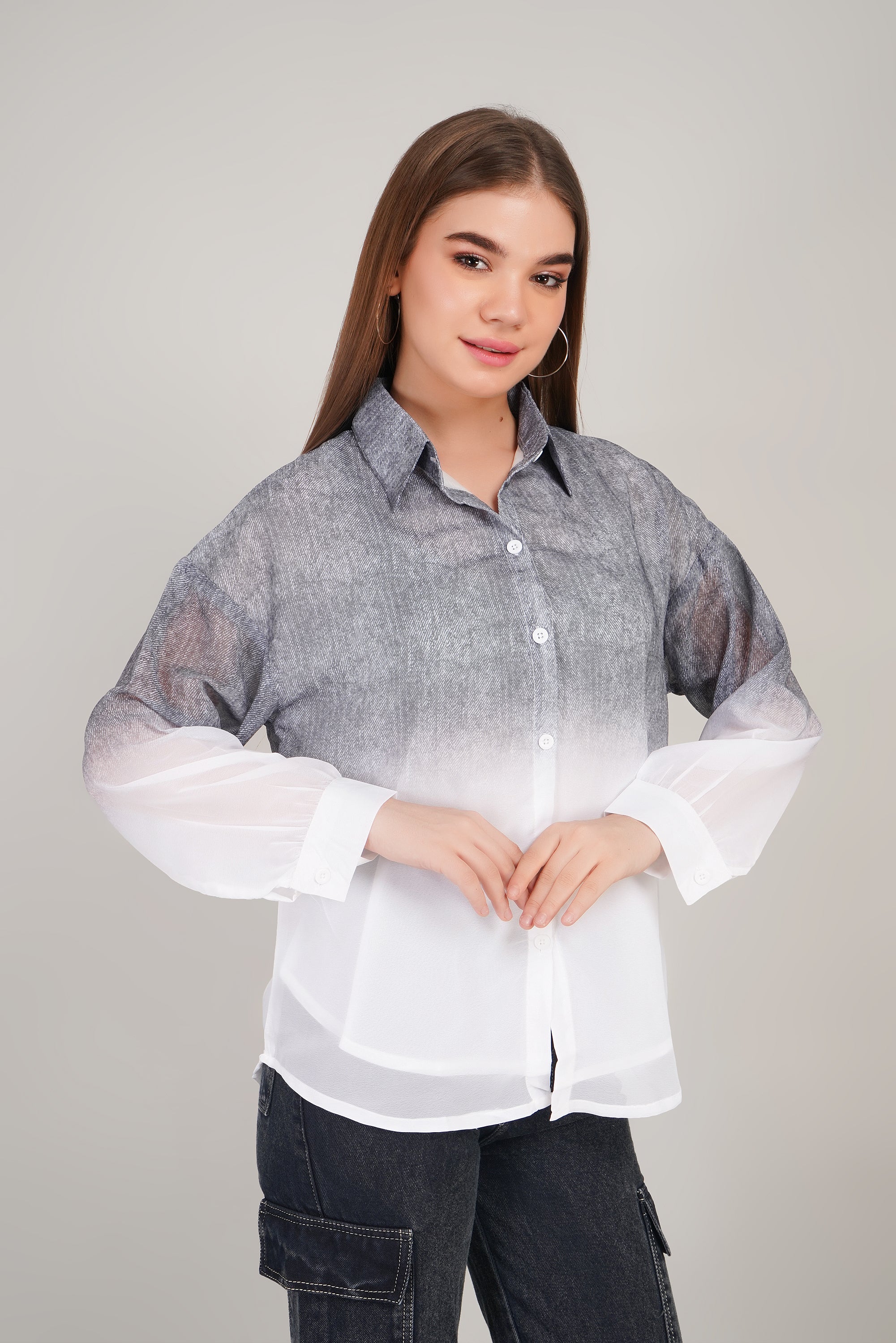 Chiffon Shaded Shirt